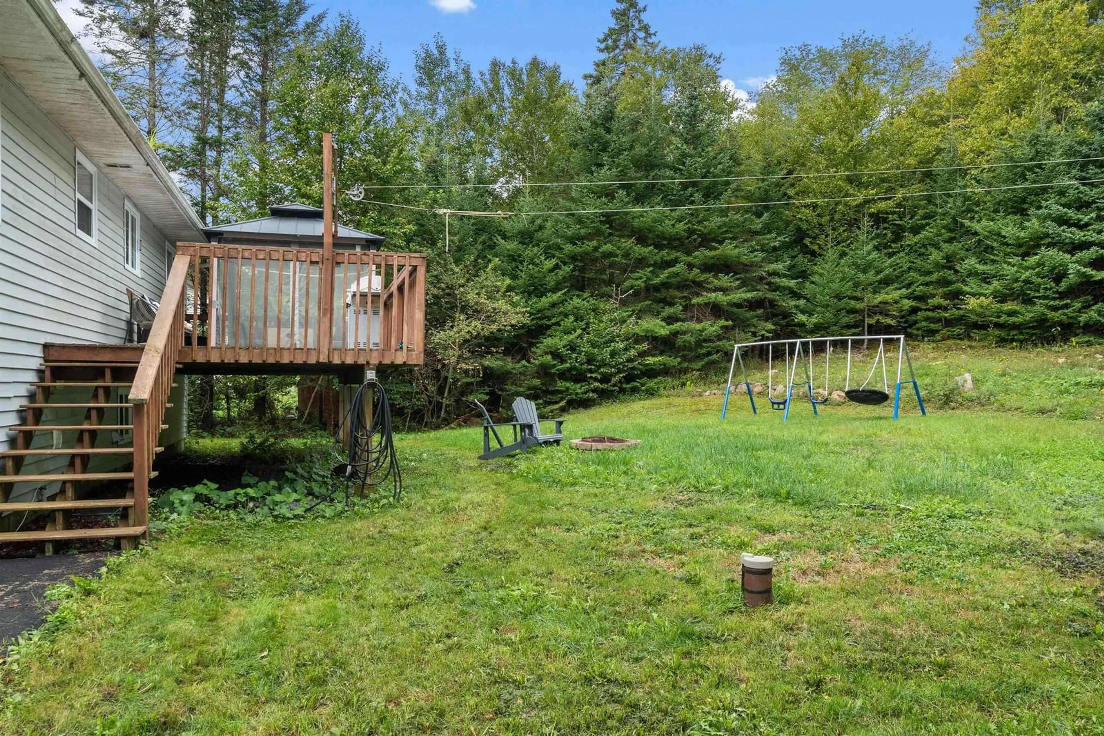 Patio, forest/trees view for 7 Brian Andrew St, Lake Echo Nova Scotia B3E 1M4