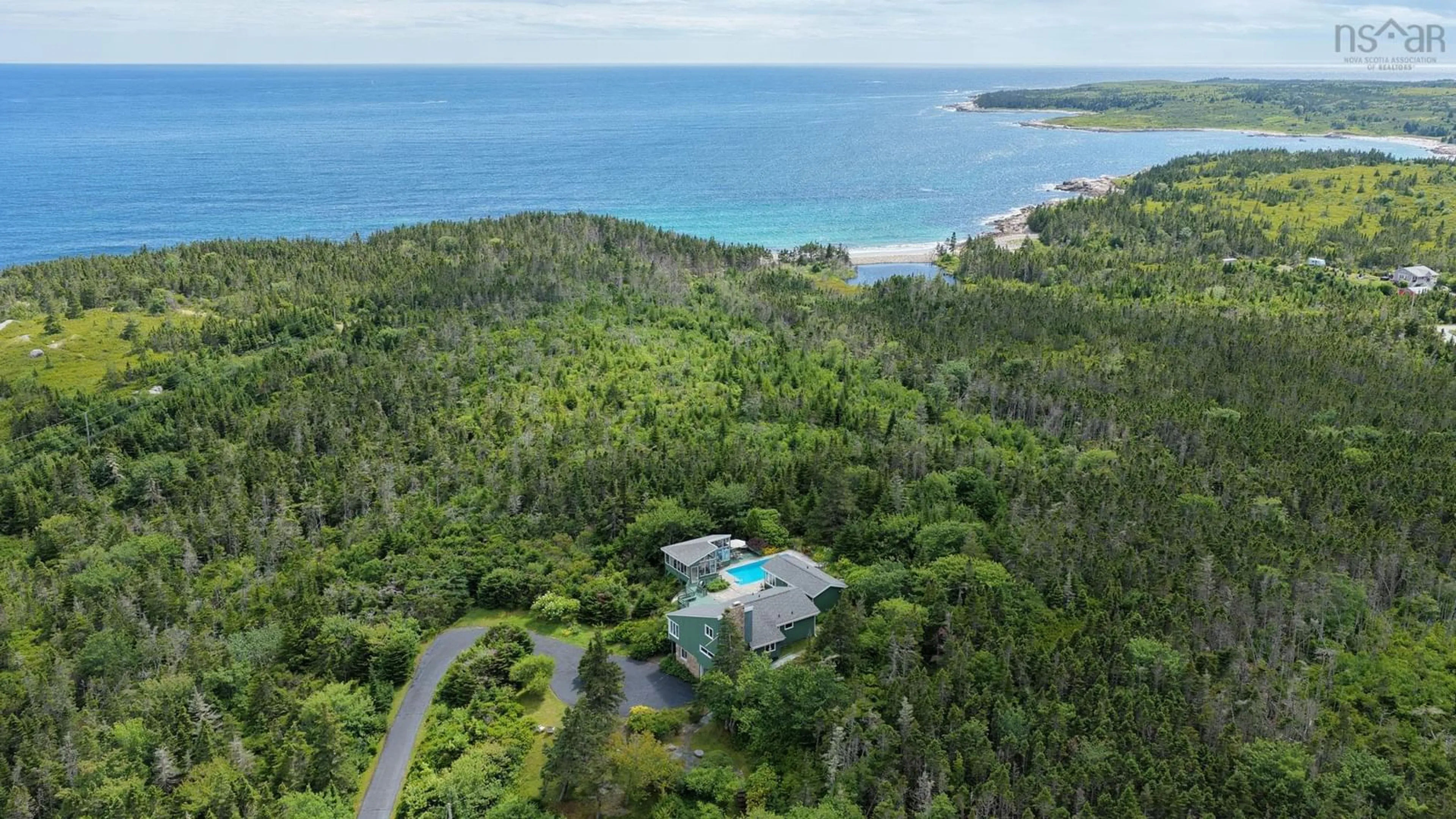 A pic from outside/outdoor area/front of a property/back of a property/a pic from drone, water/lake/river/ocean view for 383 Sambro Creek Rd, Sambro Creek Nova Scotia B3V 1L8