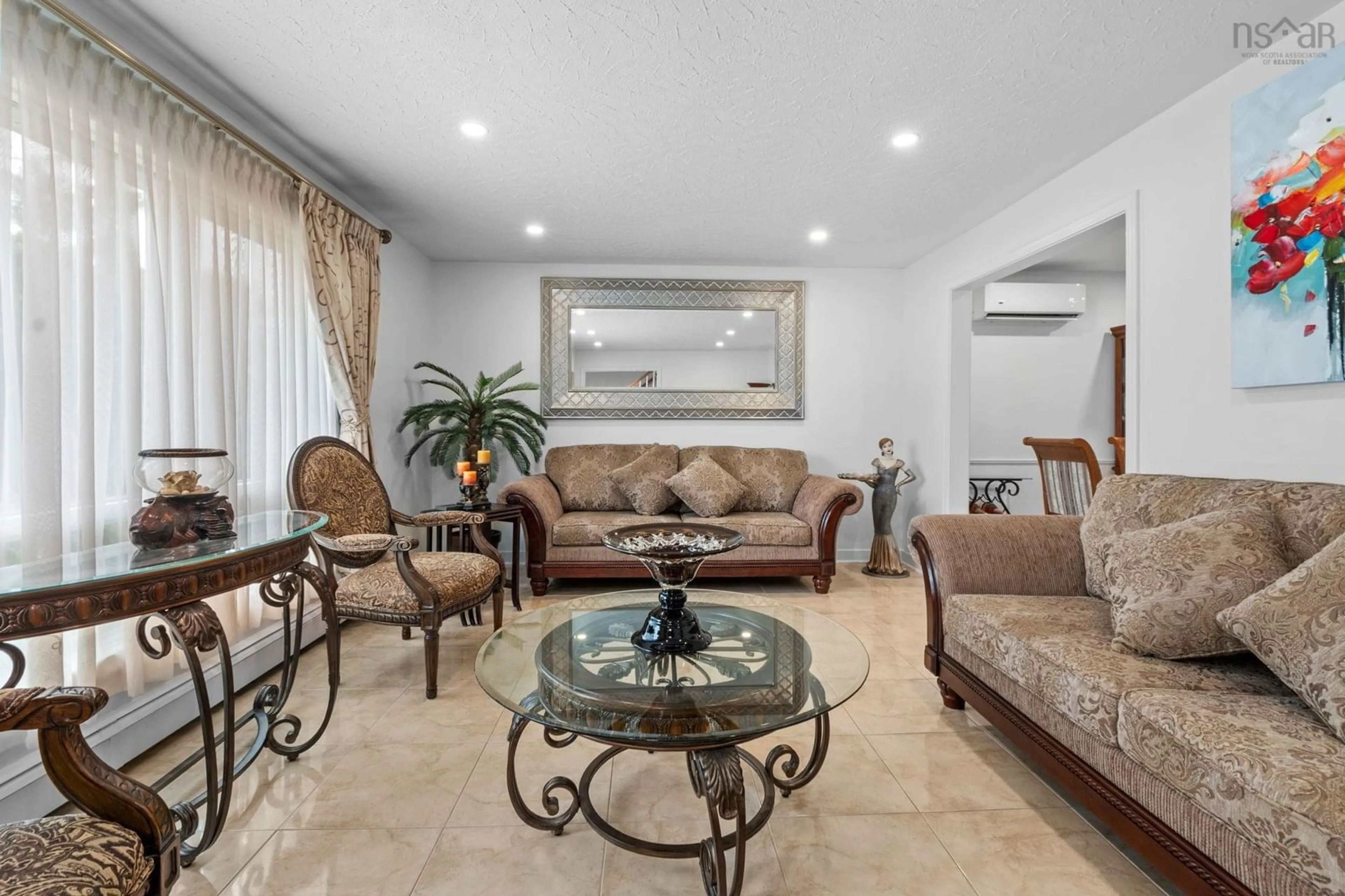 Living room with furniture, ceramic/tile floor for 11 Birkdale Cres, Halifax Nova Scotia B3M 1H4
