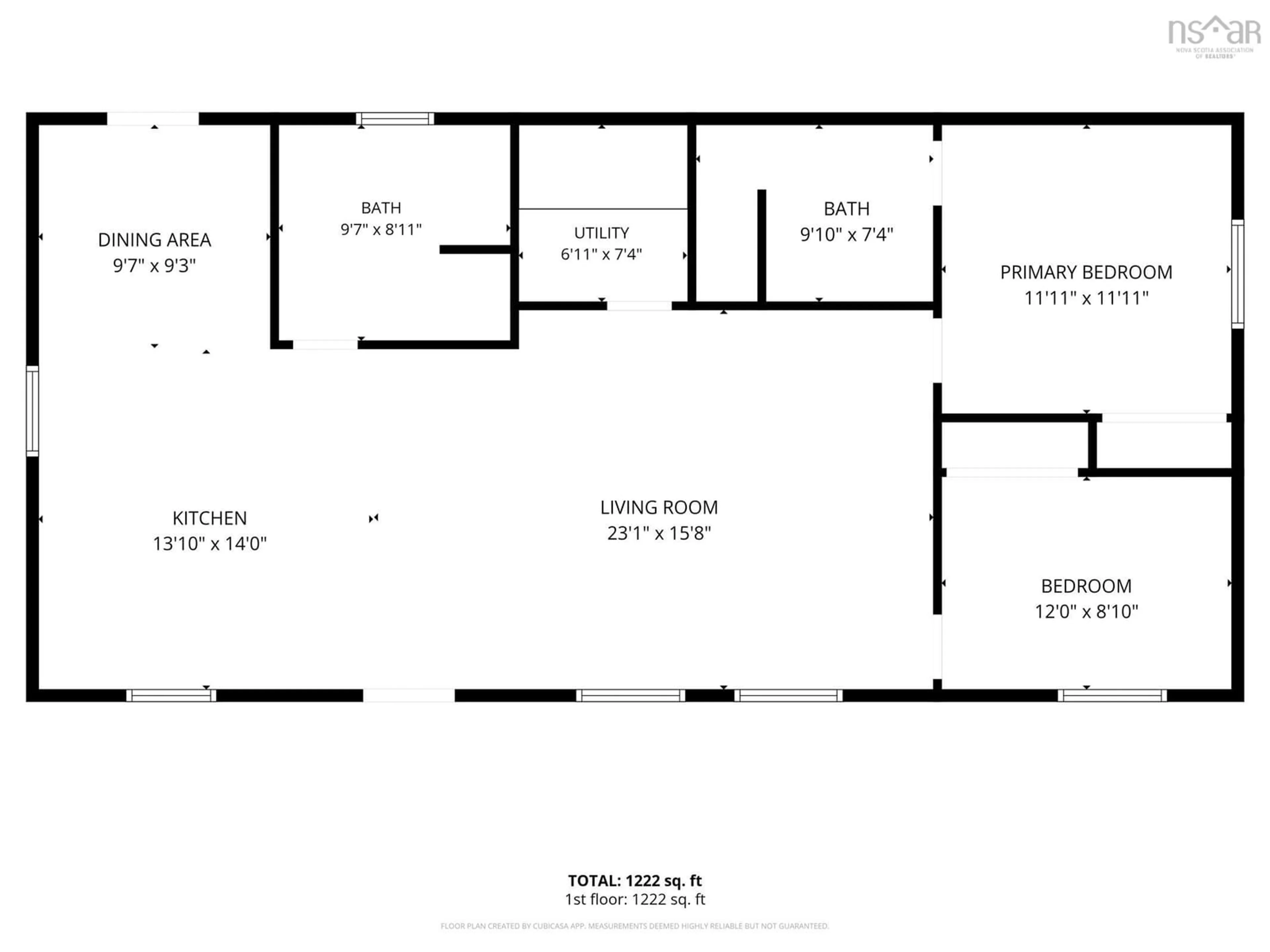 Floor plan for 1221 D'entremont Road, Meteghan Station Nova Scotia B0W 2L0