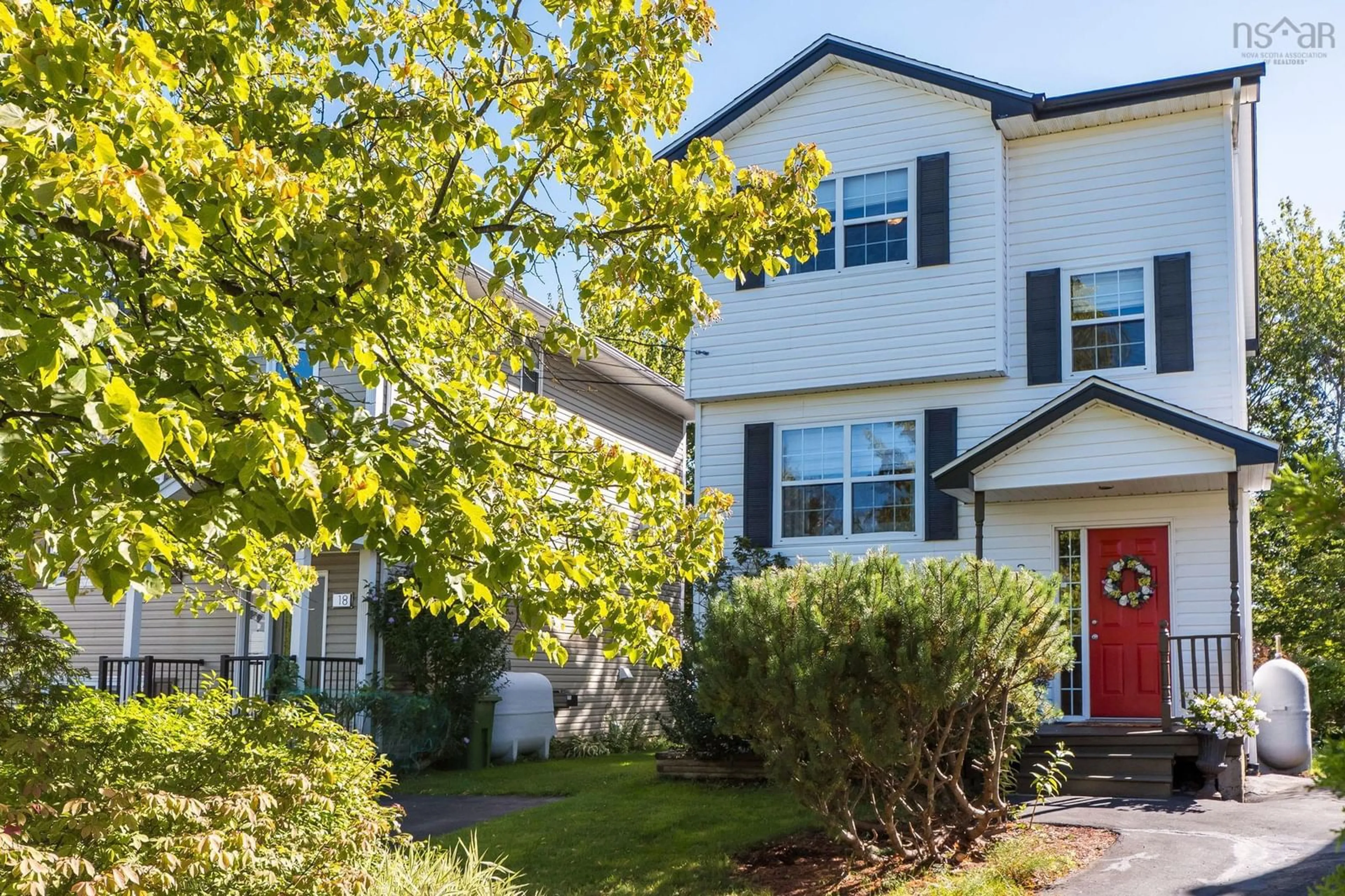 Home with vinyl exterior material, street for 20 Bald Eagle Pl, Halifax Nova Scotia B3N 3H5