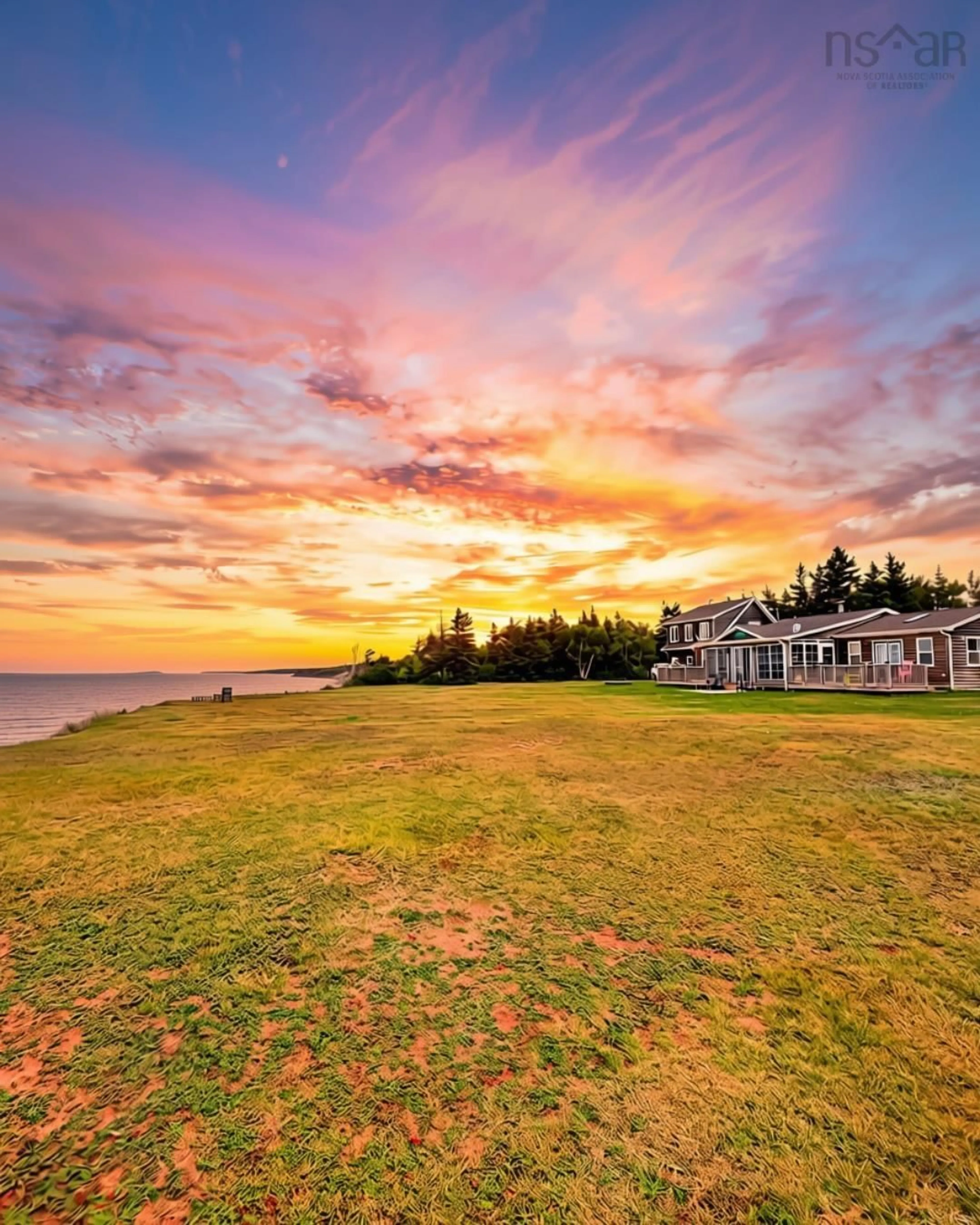 A pic from outside/outdoor area/front of a property/back of a property/a pic from drone, water/lake/river/ocean view for 155 Mary Ann Dr, Long Point Nova Scotia B0E 1P0