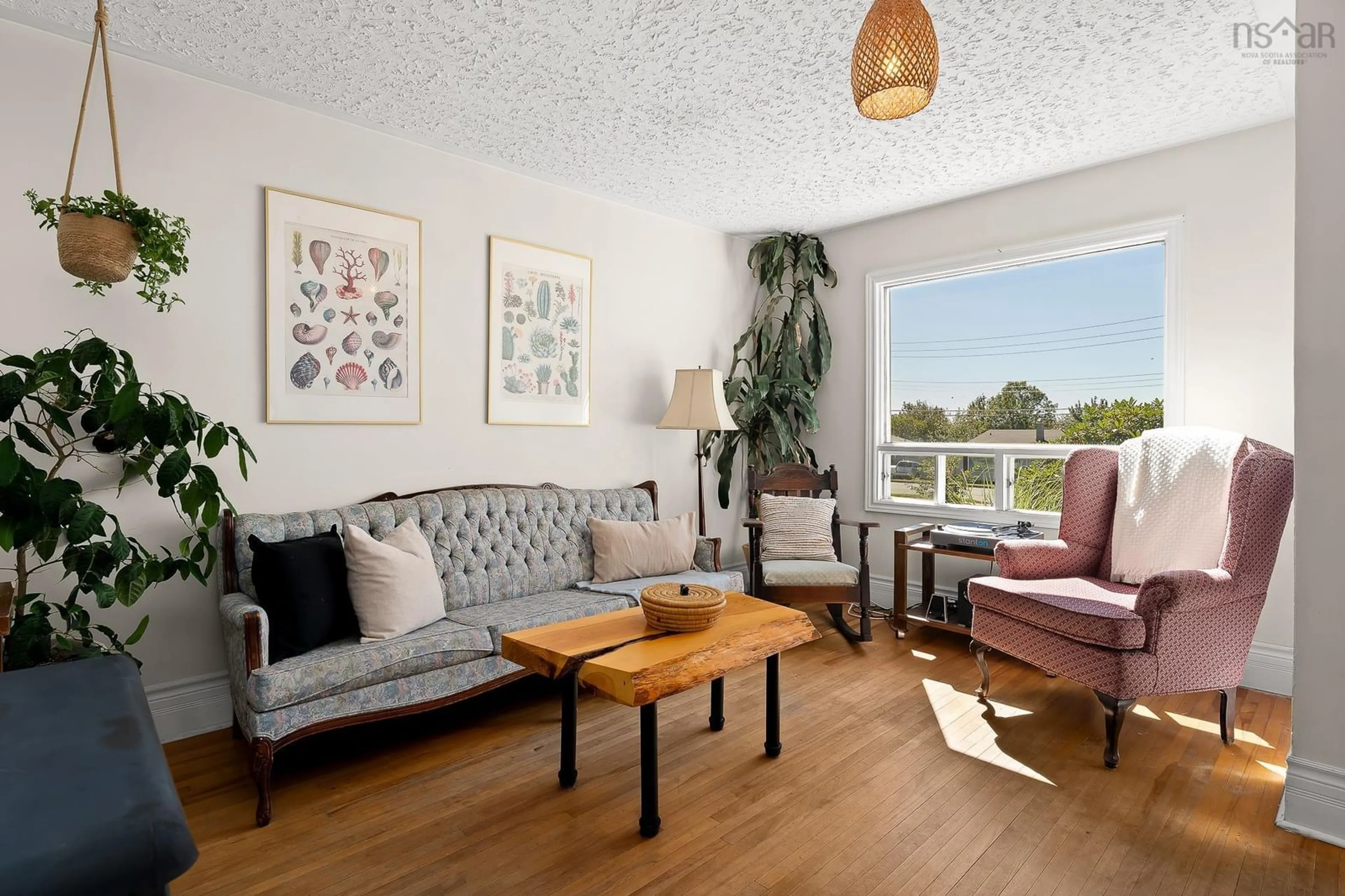 Living room with furniture, wood/laminate floor for 9 Chestnut Lane, Dartmouth Nova Scotia B2Y 3X1