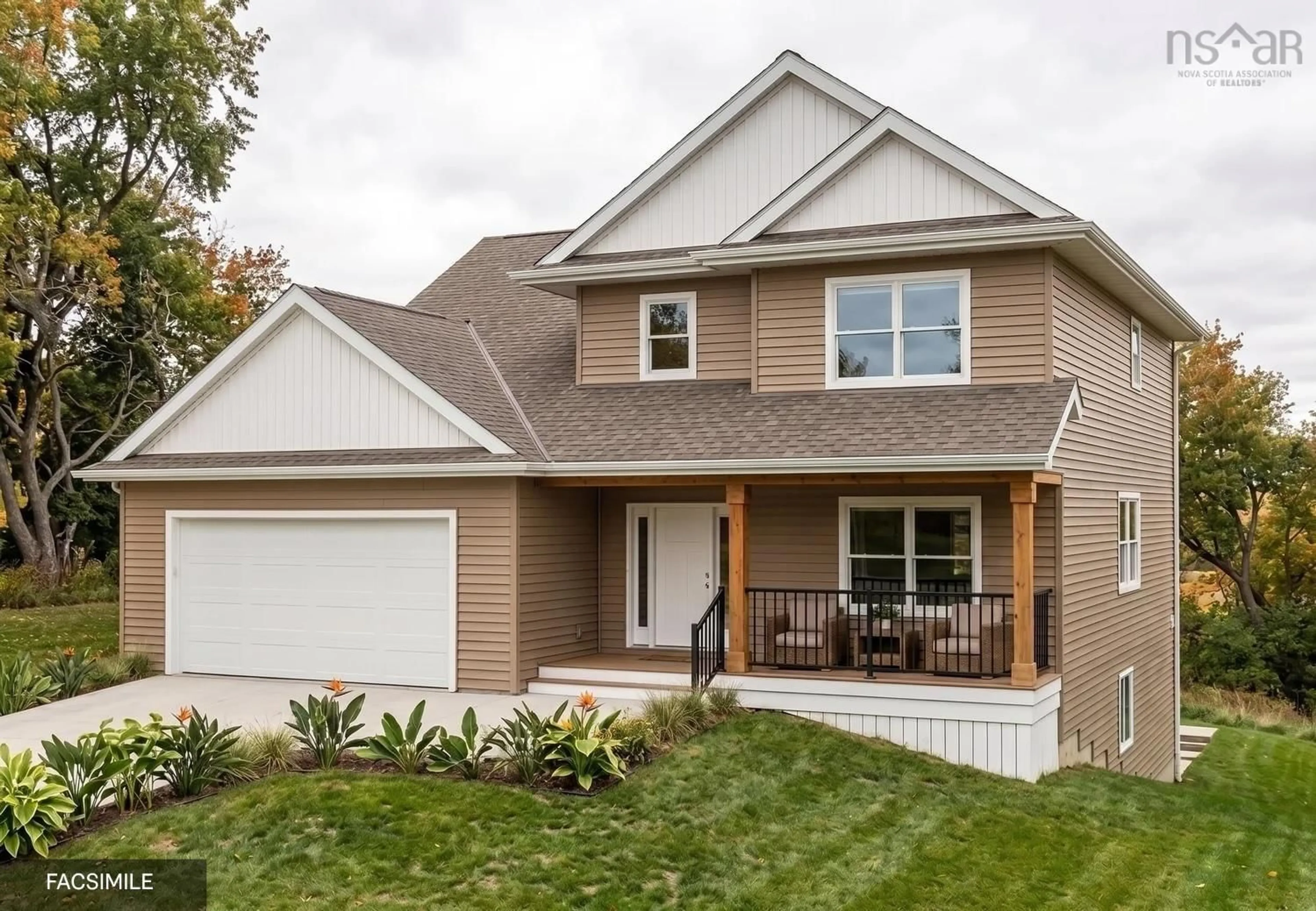 Home with vinyl exterior material, street for 28 Mandy Lane, Lake Loon Nova Scotia B2W 6C3