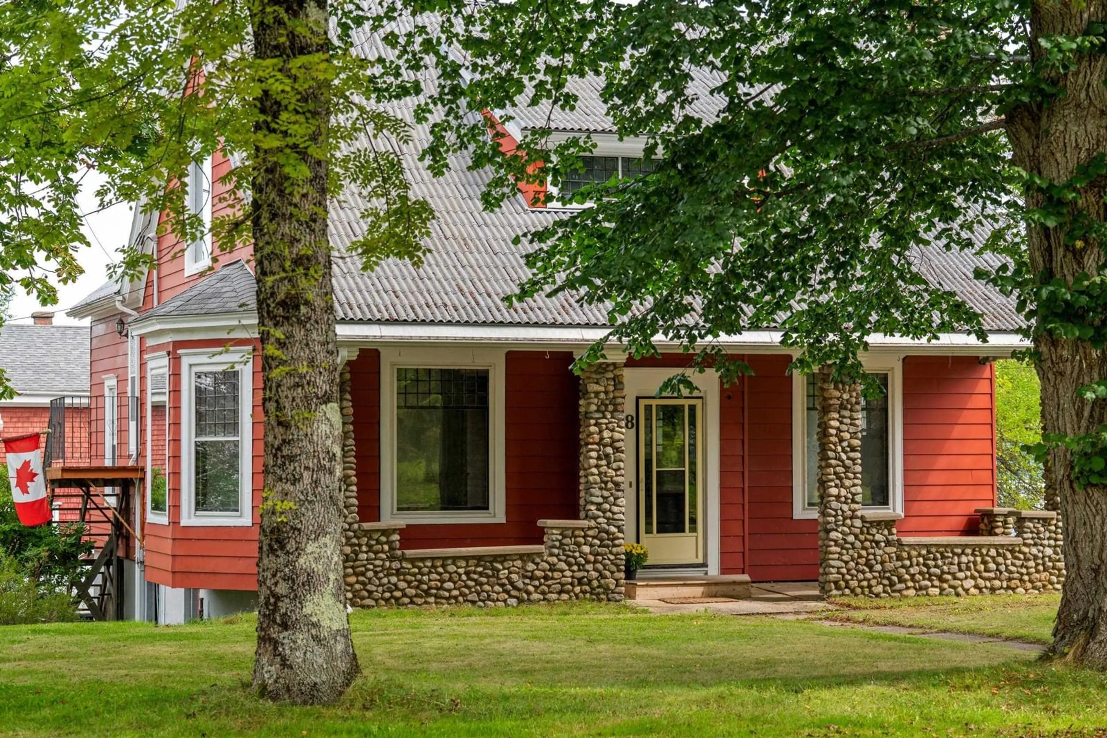 Home with vinyl exterior material, street for 8 Maple Dr, Lunenburg Nova Scotia B0J 2C0