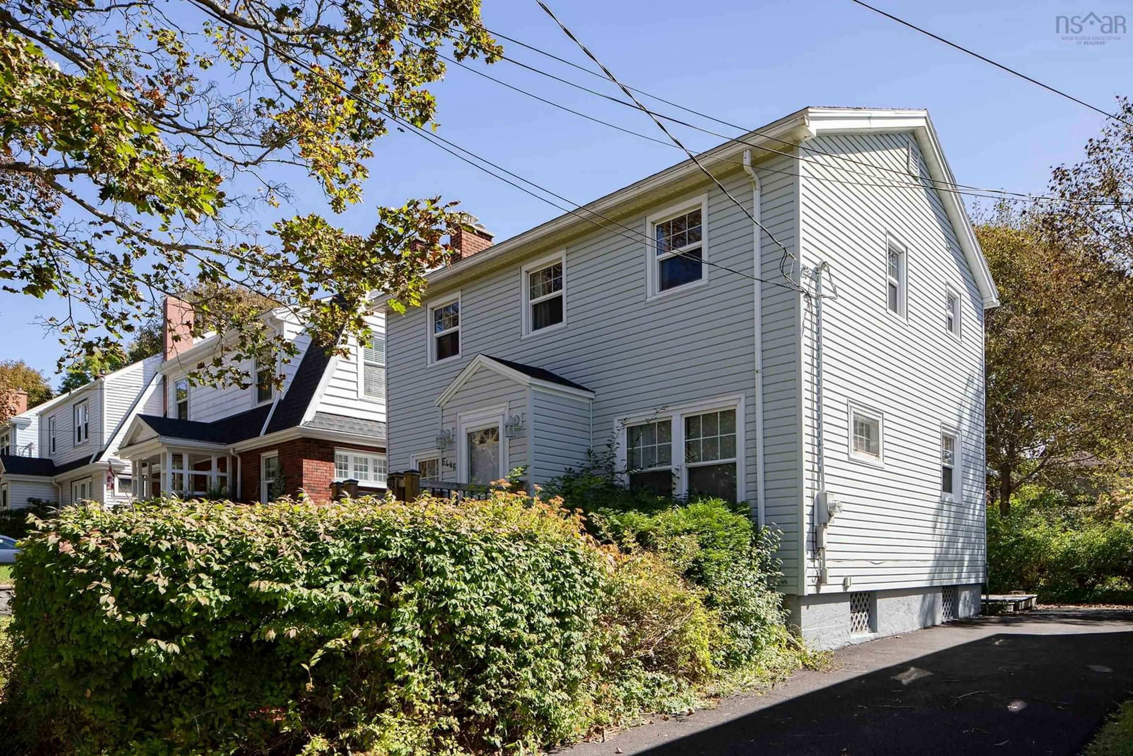 A pic from outside/outdoor area/front of a property/back of a property/a pic from drone, street for 6446 Edinburgh Street, Halifax Nova Scotia B3L 1W5