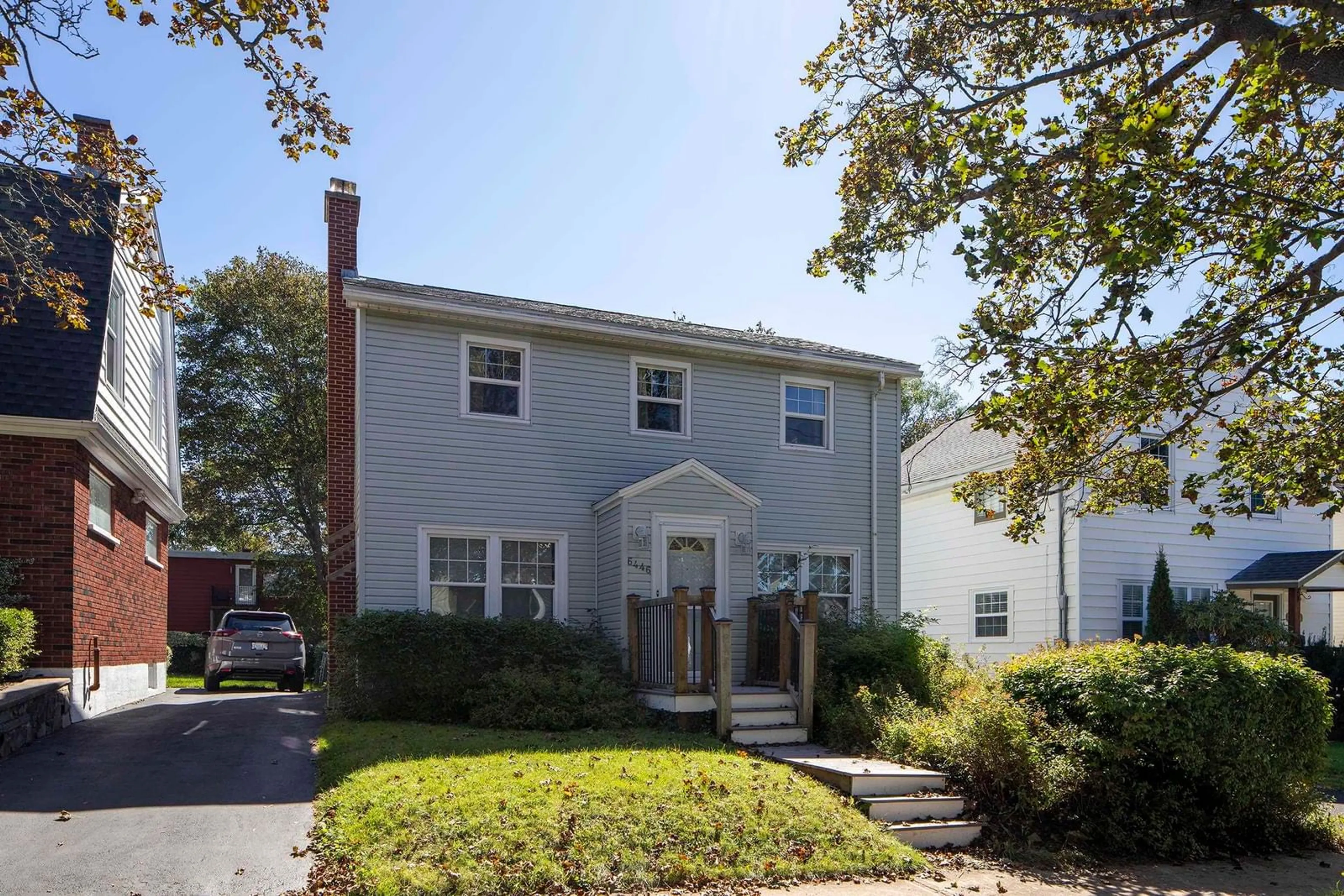 Home with vinyl exterior material, street for 6446 Edinburgh Street, Halifax Nova Scotia B3L 1W5