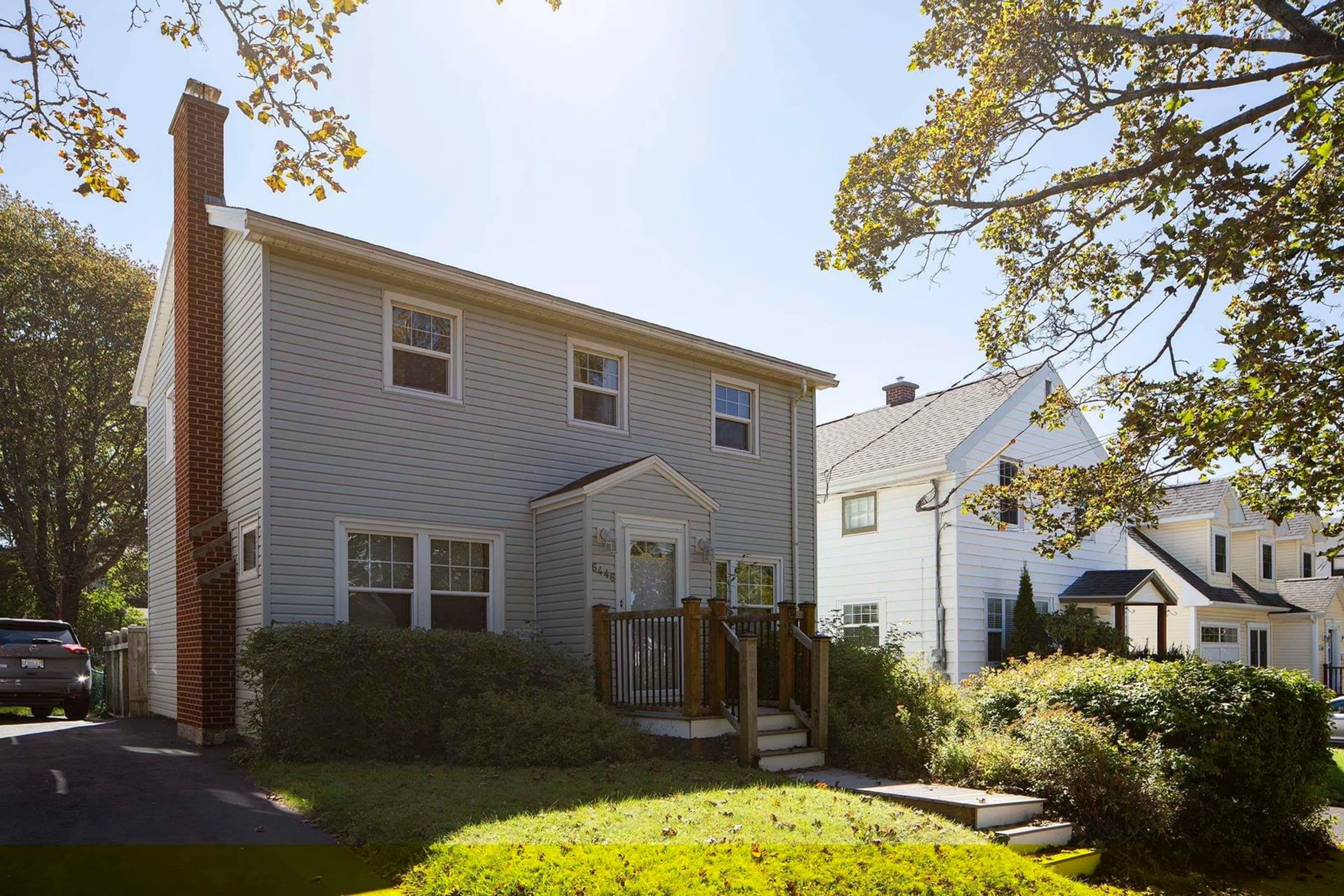 Home with vinyl exterior material, street for 6446 Edinburgh Street, Halifax Nova Scotia B3L 1W5