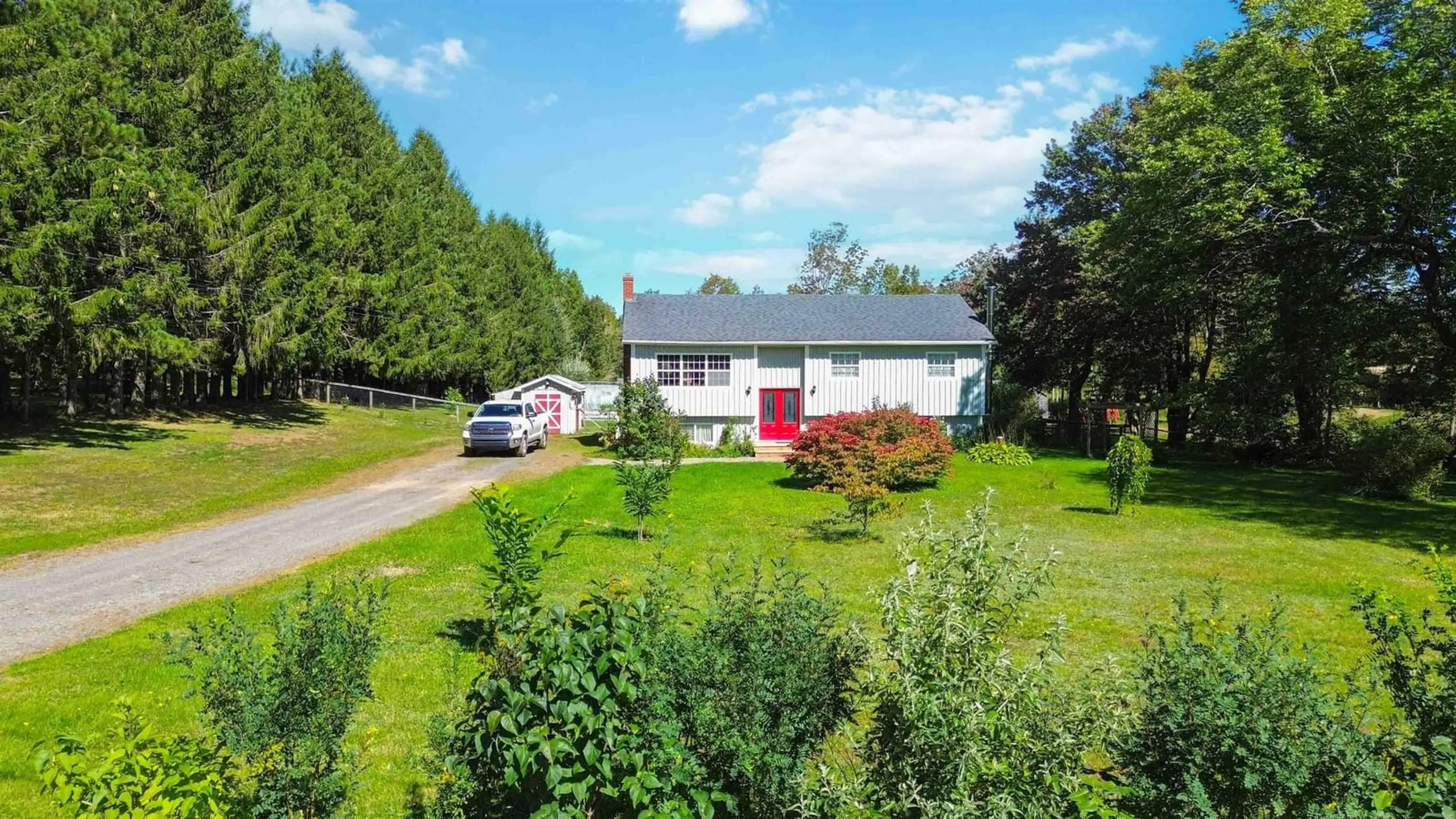 A pic from outside/outdoor area/front of a property/back of a property/a pic from drone, street for 1106 Tetzlaff Rd, Canaan Nova Scotia B4N 4K1