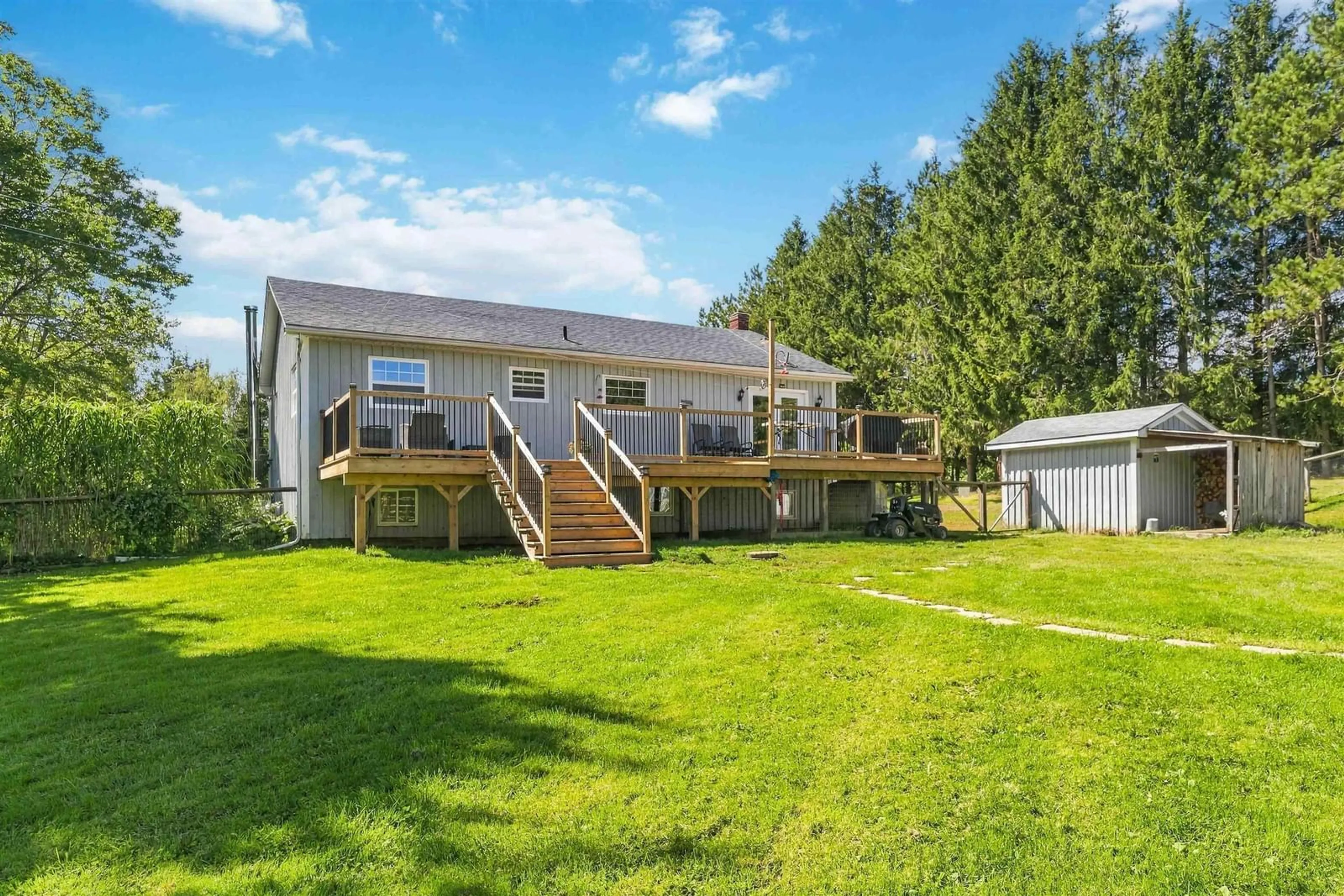 A pic from outside/outdoor area/front of a property/back of a property/a pic from drone, water/lake/river/ocean view for 1106 Tetzlaff Rd, Canaan Nova Scotia B4N 4K1