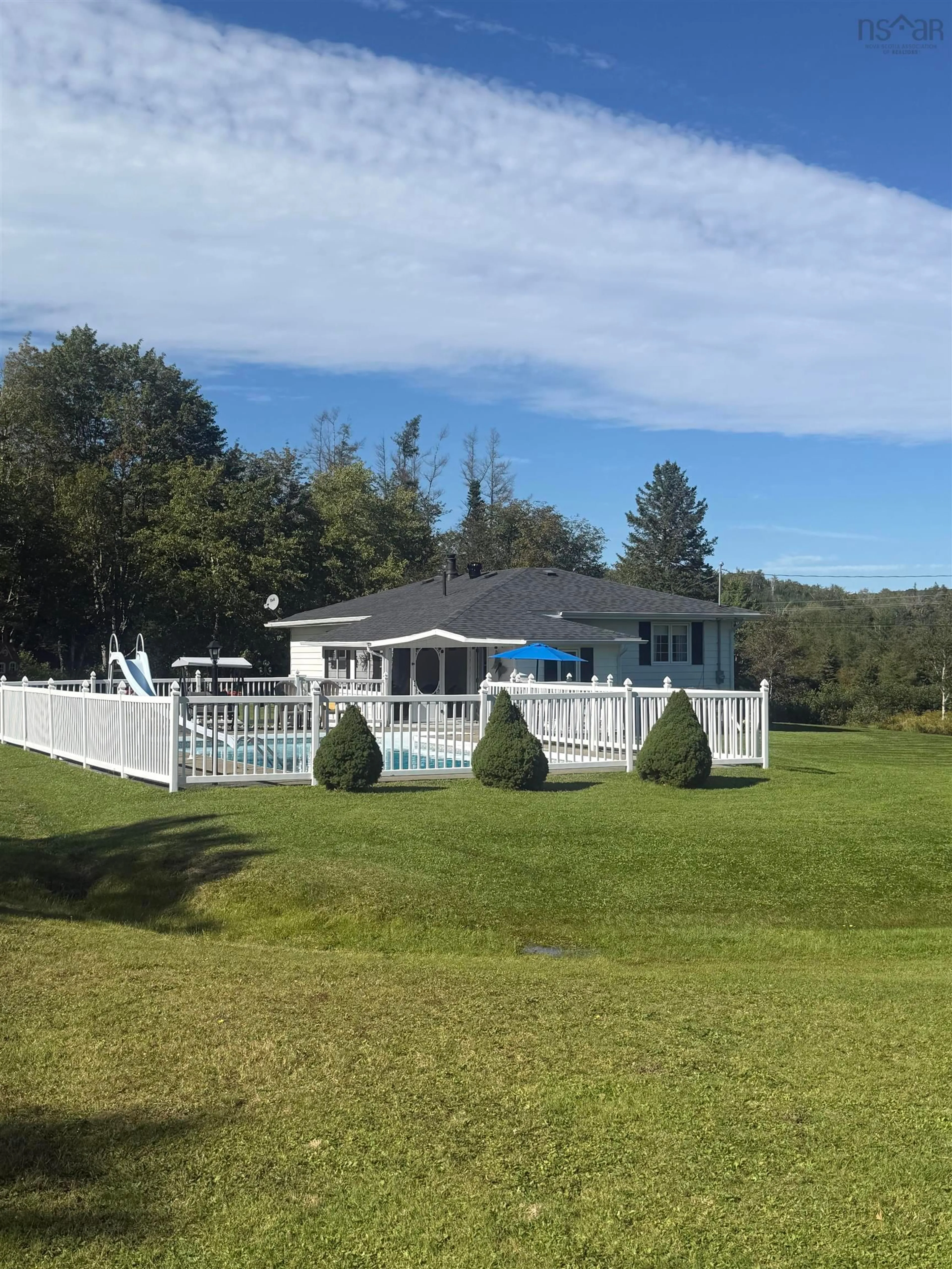 A pic from outside/outdoor area/front of a property/back of a property/a pic from drone, water/lake/river/ocean view for 18905 316 Hwy, Country Harbour Lake Nova Scotia B0H 1J0