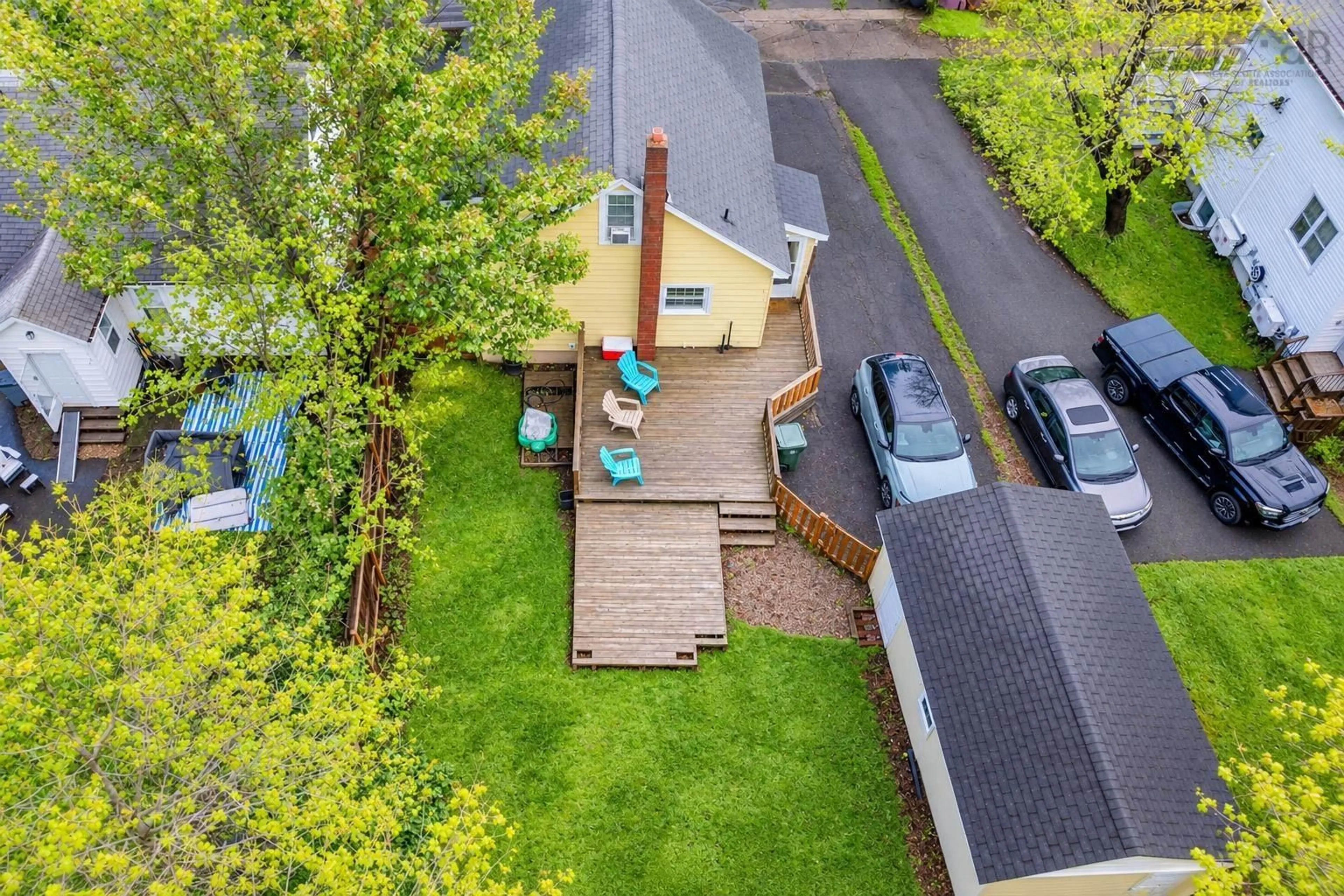 A pic from outside/outdoor area/front of a property/back of a property/a pic from drone, street for 48 Champlain Ave, Sydney Nova Scotia B1P 2A9