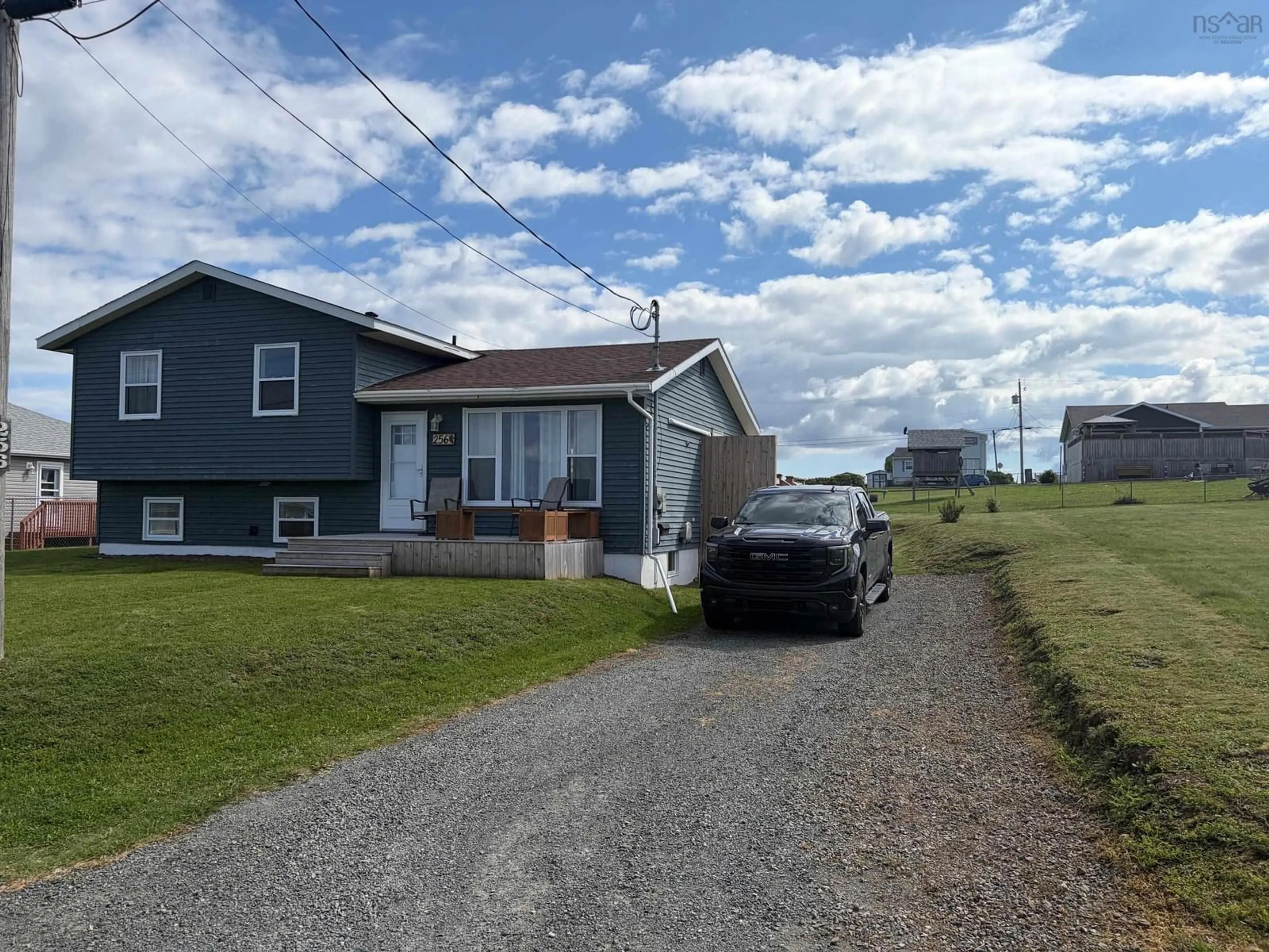 A pic from outside/outdoor area/front of a property/back of a property/a pic from drone, street for 256 Douglas St, New Waterford Nova Scotia B1H 4E9