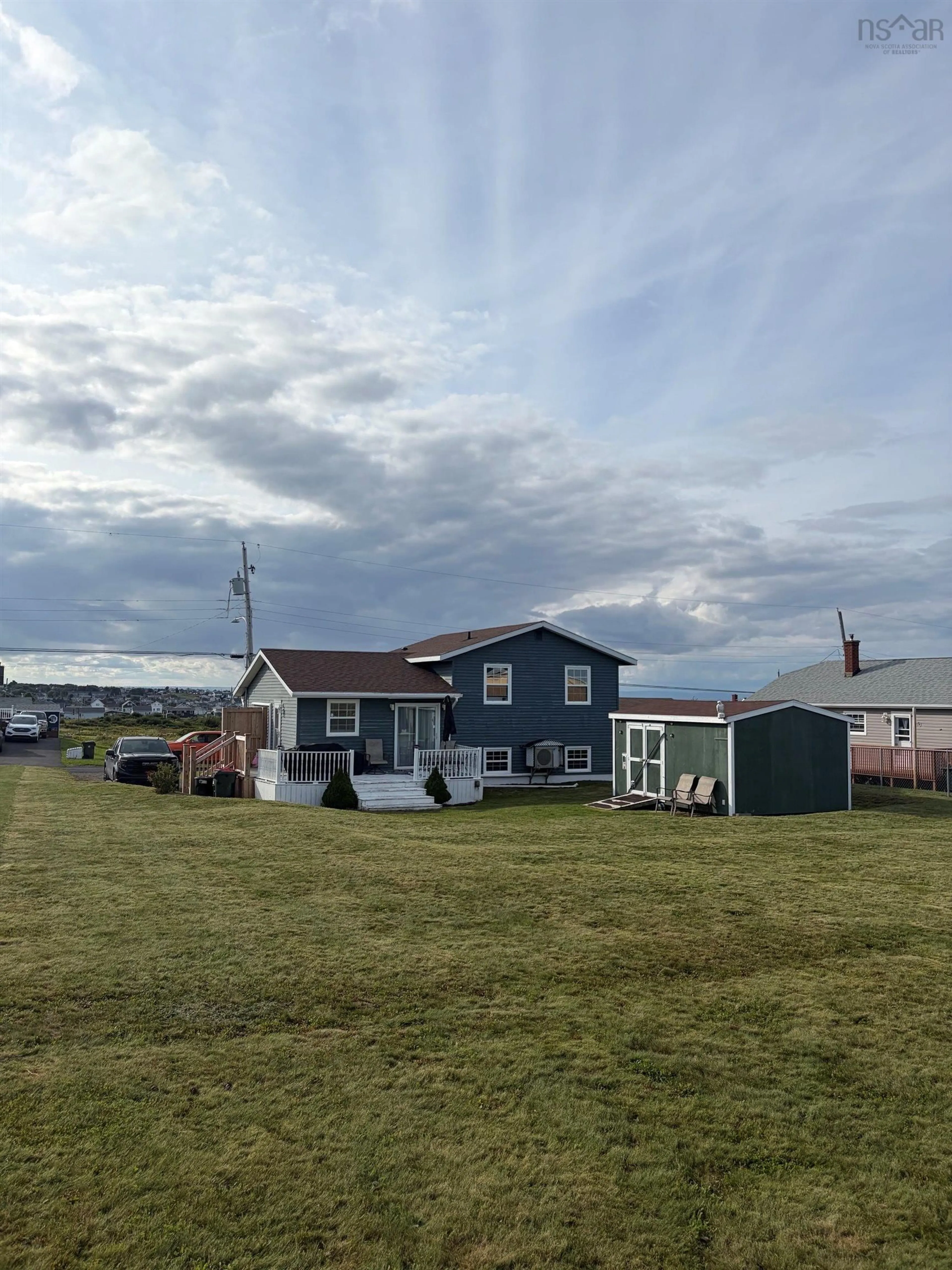 A pic from outside/outdoor area/front of a property/back of a property/a pic from drone, building for 256 Douglas St, New Waterford Nova Scotia B1H 4E9