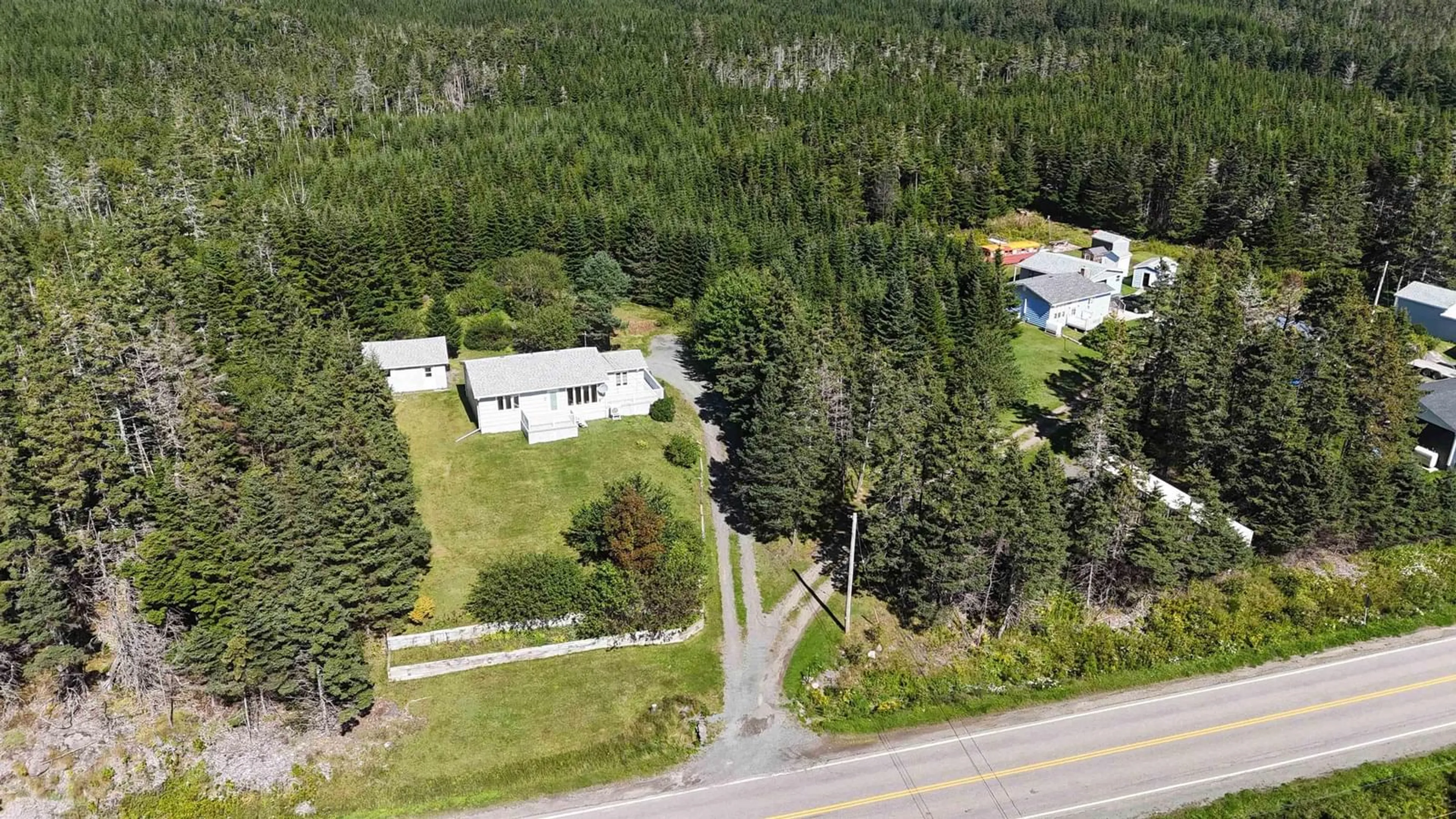 A pic from outside/outdoor area/front of a property/back of a property/a pic from drone, unknown for 1015 Highway 247, Rockdale Nova Scotia B0E 3B0