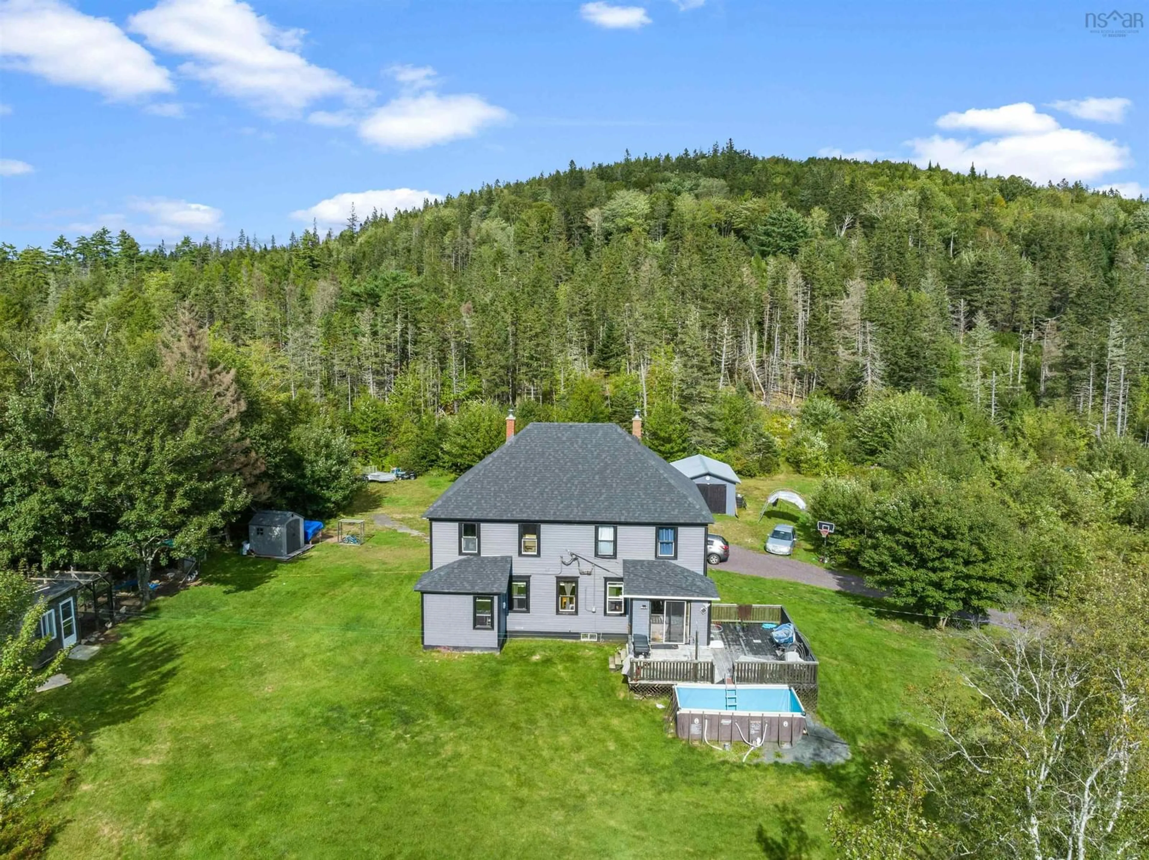 A pic from outside/outdoor area/front of a property/back of a property/a pic from drone, water/lake/river/ocean view for 16236 Highway 316, Country Harbour Mines Nova Scotia B0H 1J0