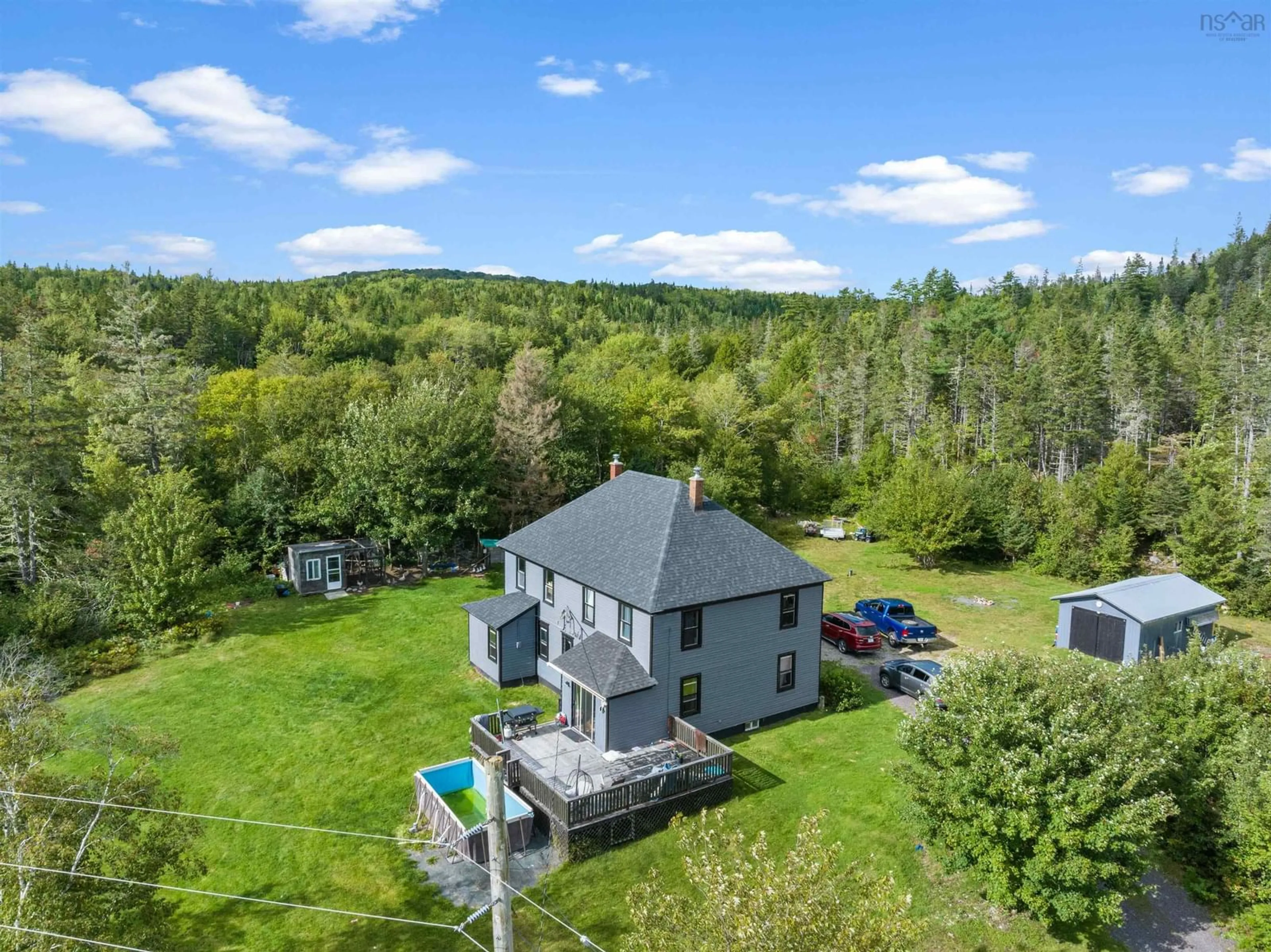 A pic from outside/outdoor area/front of a property/back of a property/a pic from drone, water/lake/river/ocean view for 16236 Highway 316, Country Harbour Mines Nova Scotia B0H 1J0