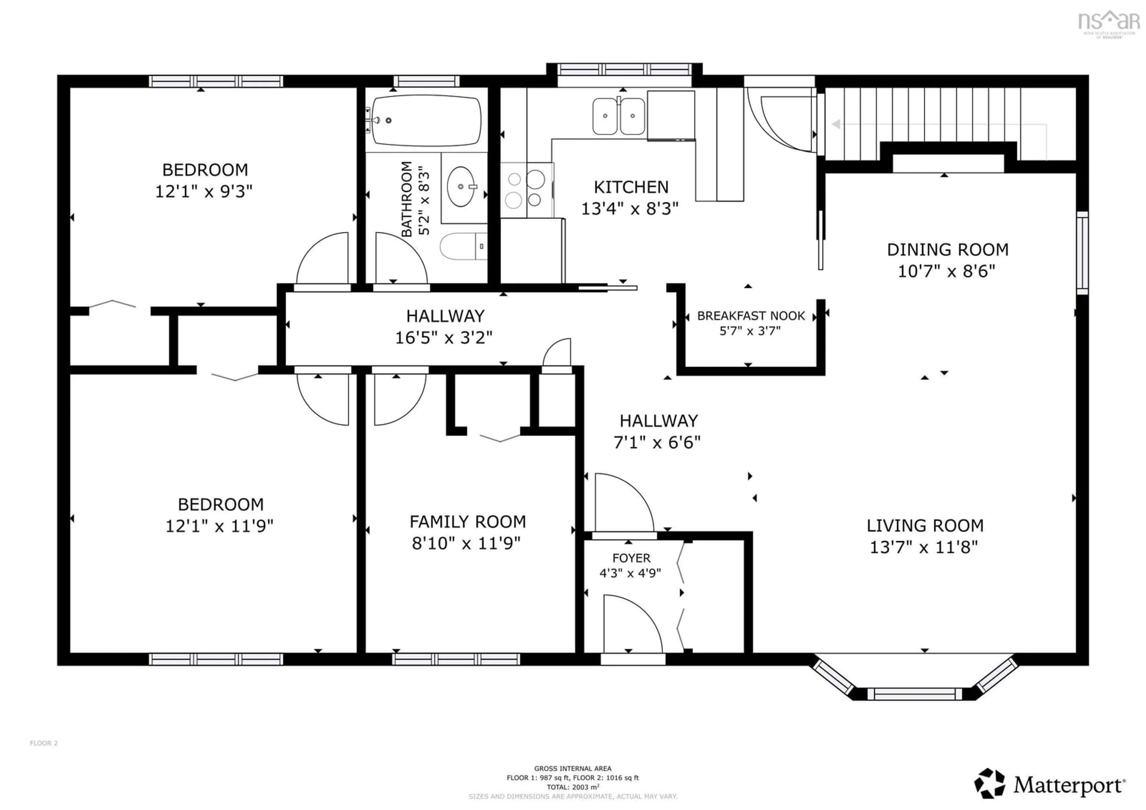 Floor plan for 8 Muriel Ave, Dartmouth Nova Scotia B2W 2E3