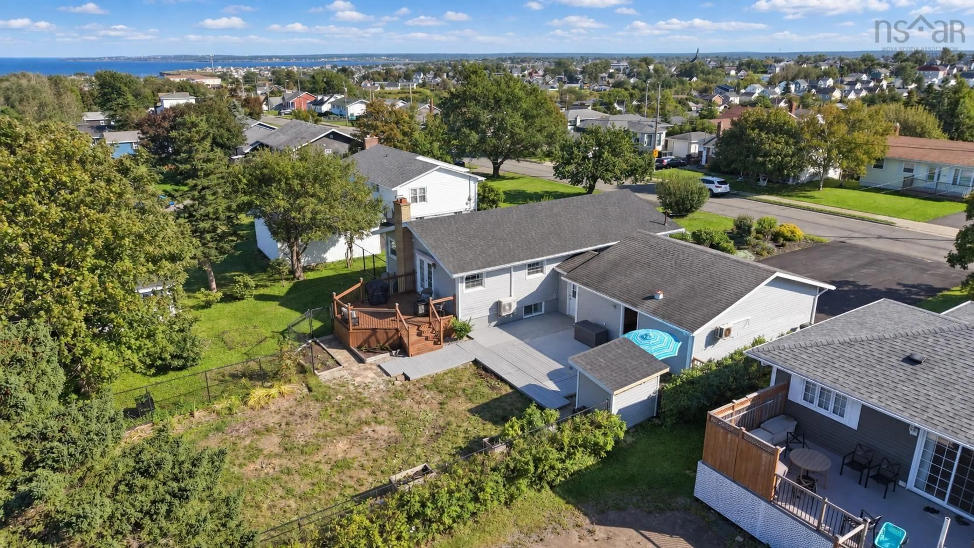 A pic from outside/outdoor area/front of a property/back of a property/a pic from drone, street for 54 Currie St, Glace Bay Nova Scotia B1A 5E4