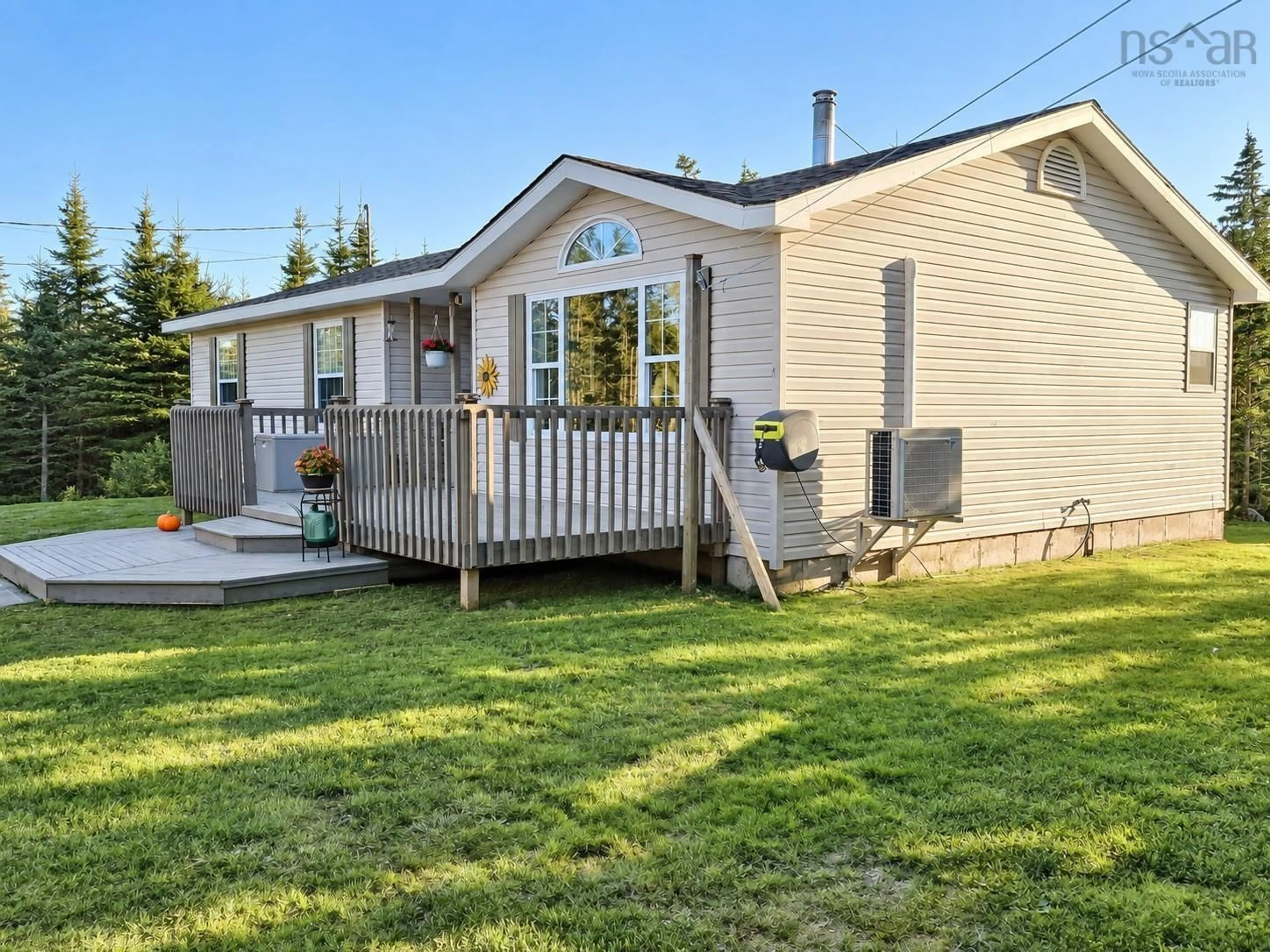 Home with vinyl exterior material, street for 1987 330 Hwy, Newellton Nova Scotia B0W 1P0