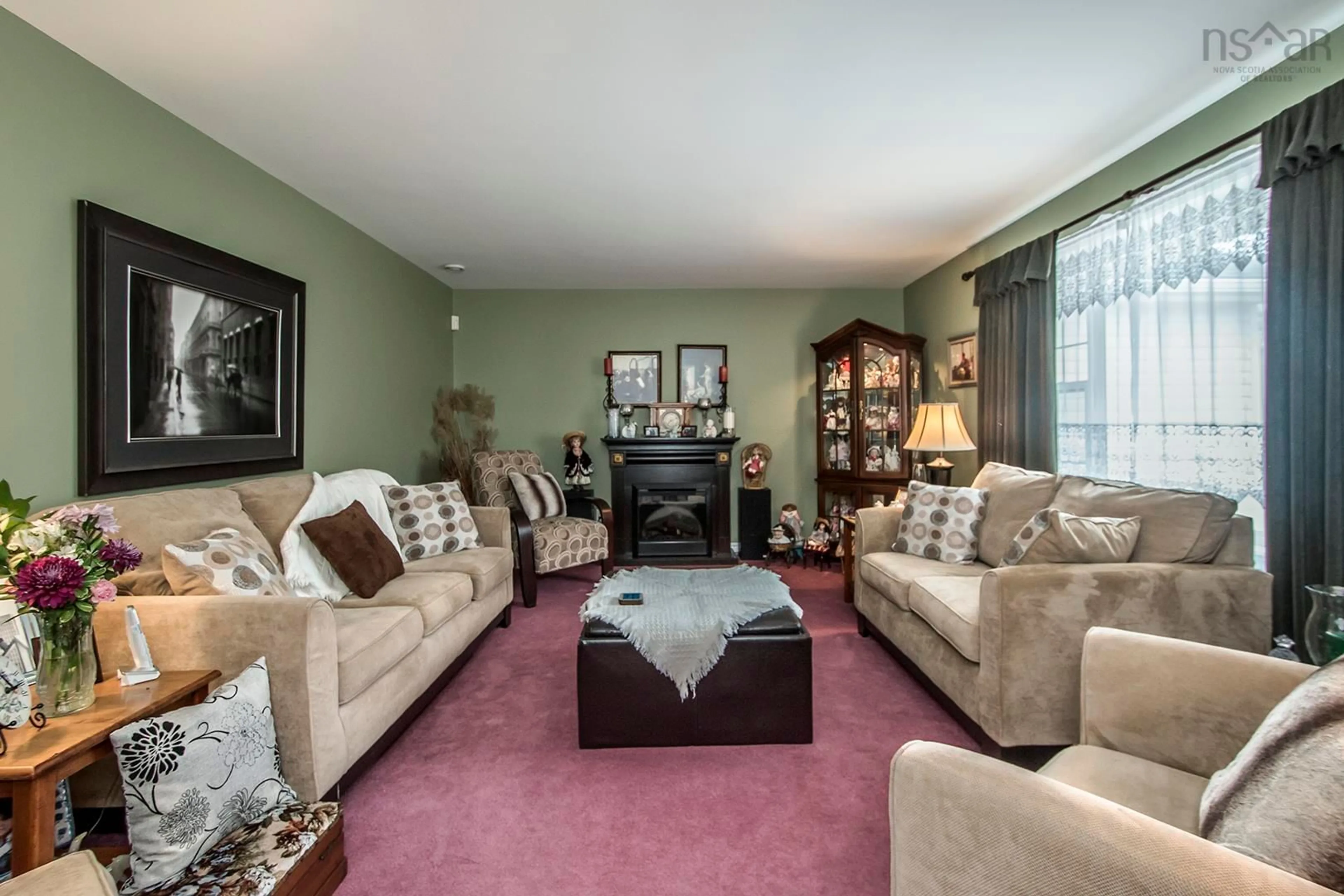 Living room with furniture, carpet floor for 109 Lisa Ann Dr, Lawrencetown Nova Scotia B2Z 1E7