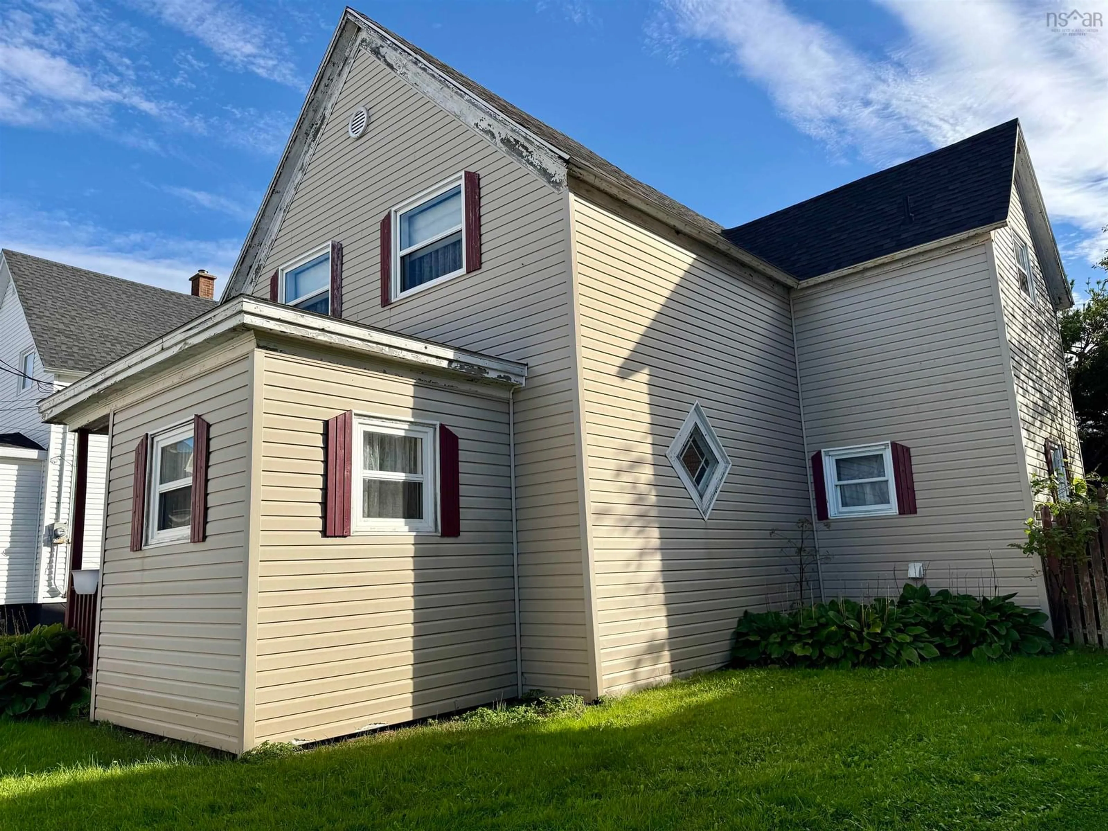 Home with vinyl exterior material, building for 25 Shepard Lane, Glace Bay Nova Scotia B1A 1Z9