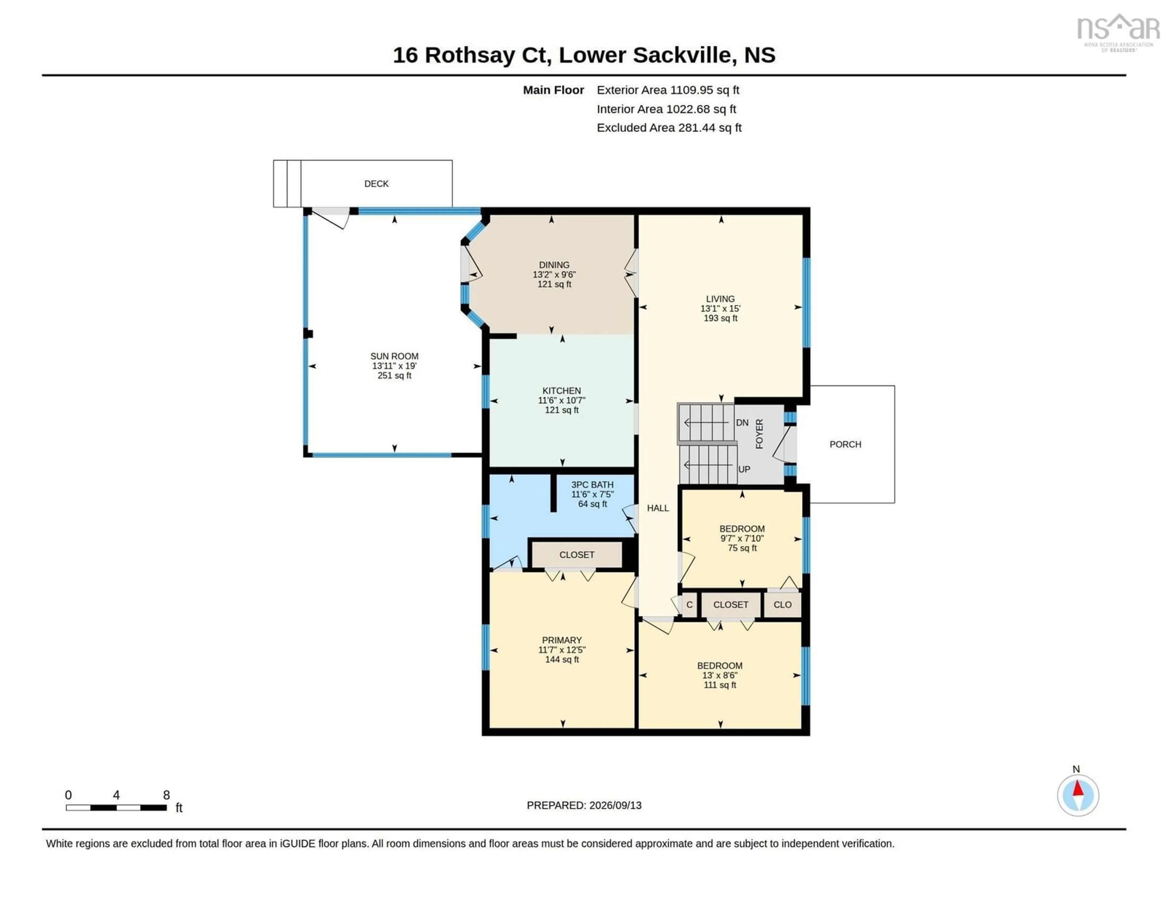 Floor plan for 16 Rothsay Crt, Lower Sackville Nova Scotia B4C 3W6