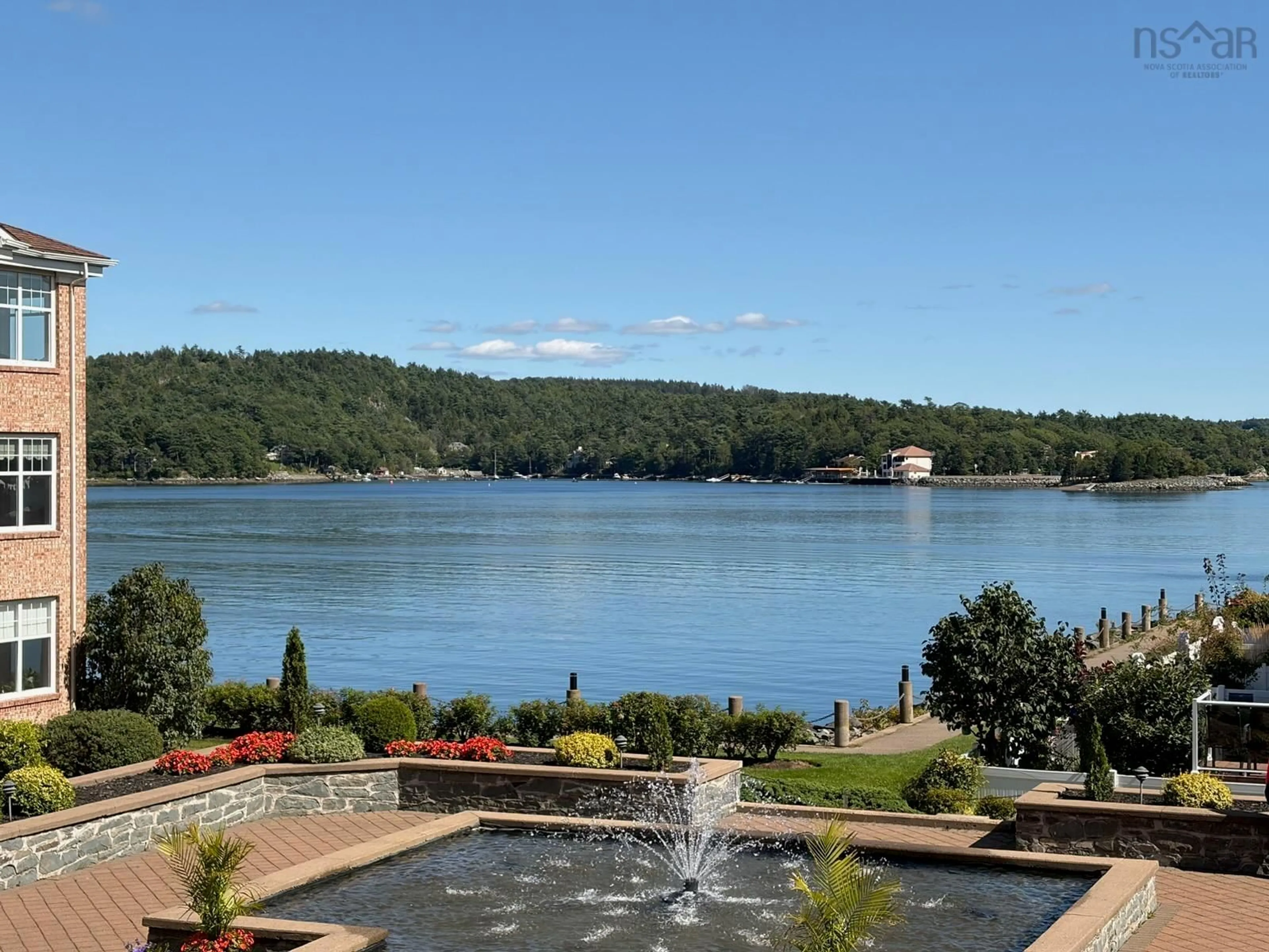 Patio, water/lake/river/ocean view for 50 Waterfront Dr #202, Bedford Nova Scotia B4A 4H3