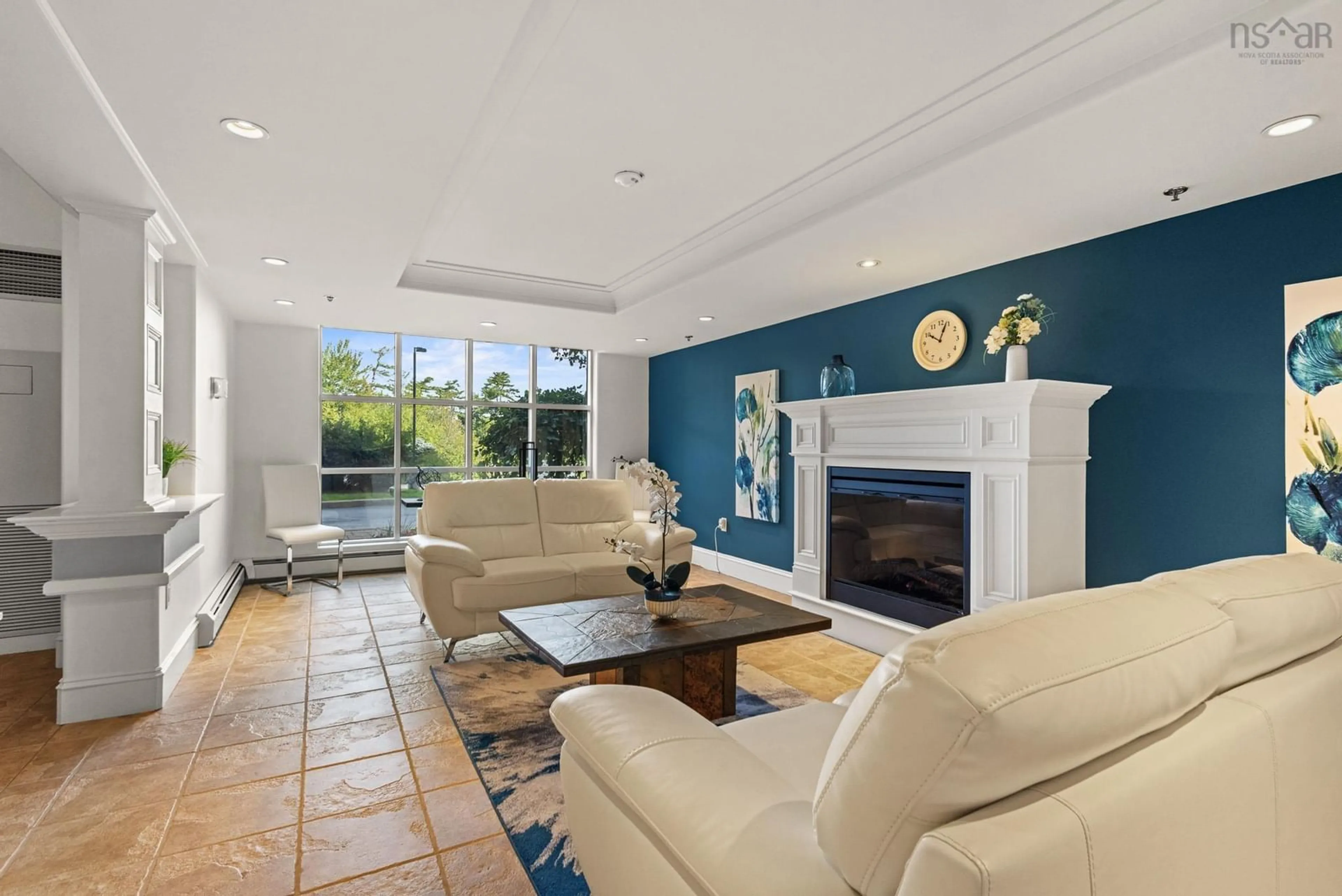 Living room with furniture, ceramic/tile floor for 36 Southgate Dr #507, Bedford Nova Scotia B4A 4M4