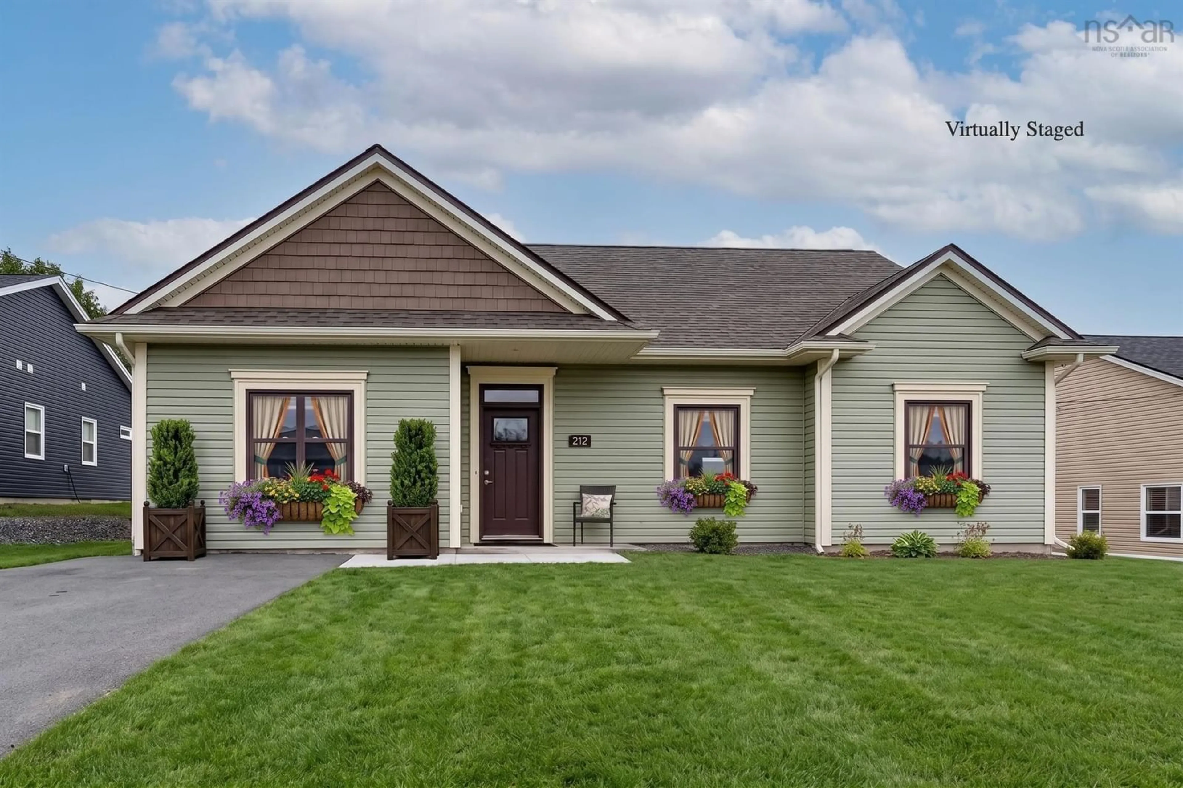 Home with vinyl exterior material, street for 212 Adams St, Lunenburg Nova Scotia B0J 2C0