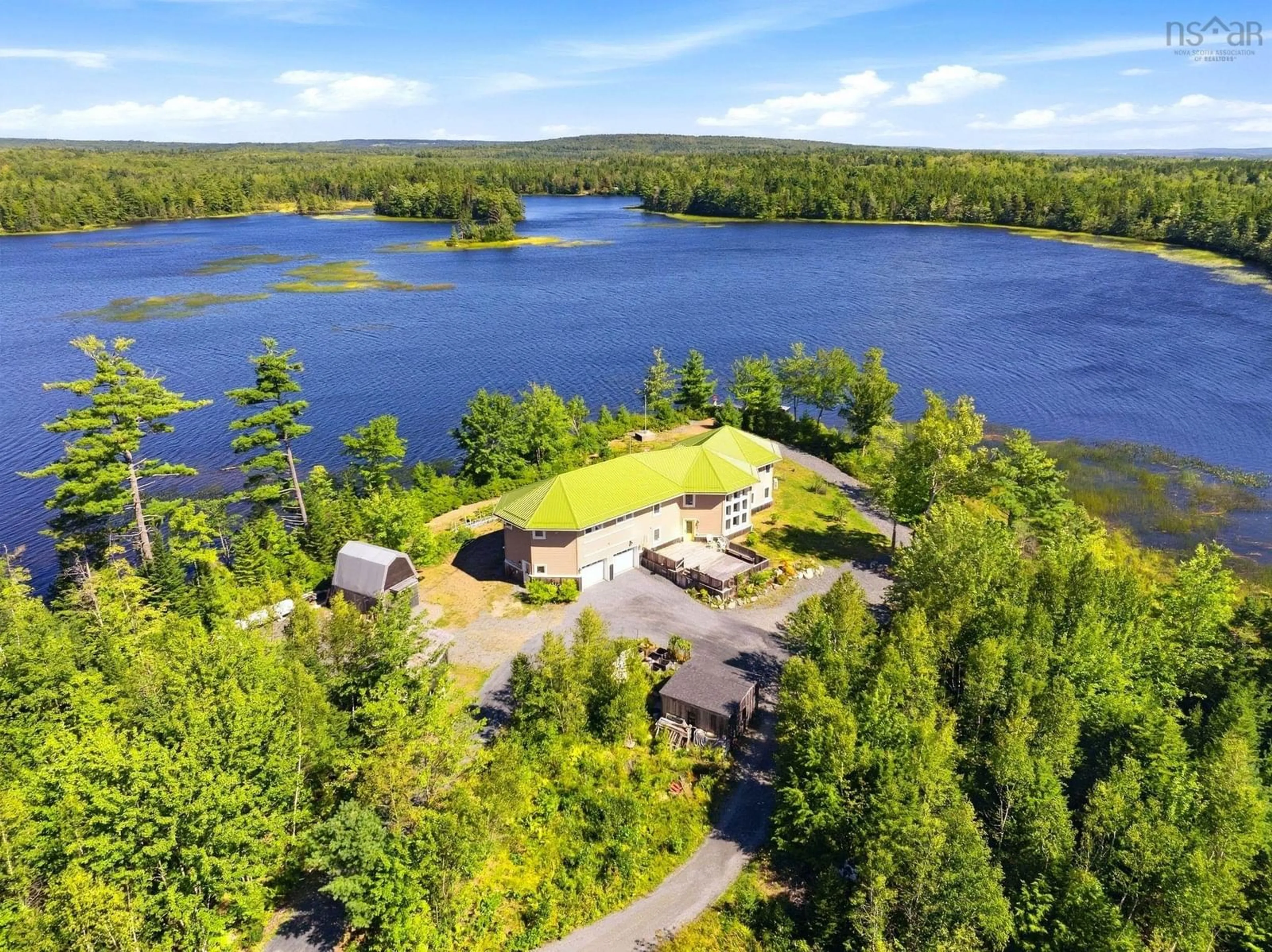 A pic from outside/outdoor area/front of a property/back of a property/a pic from drone, water/lake/river/ocean view for 132 Keddy Rd, Cooks Brook Nova Scotia B0N 1X0
