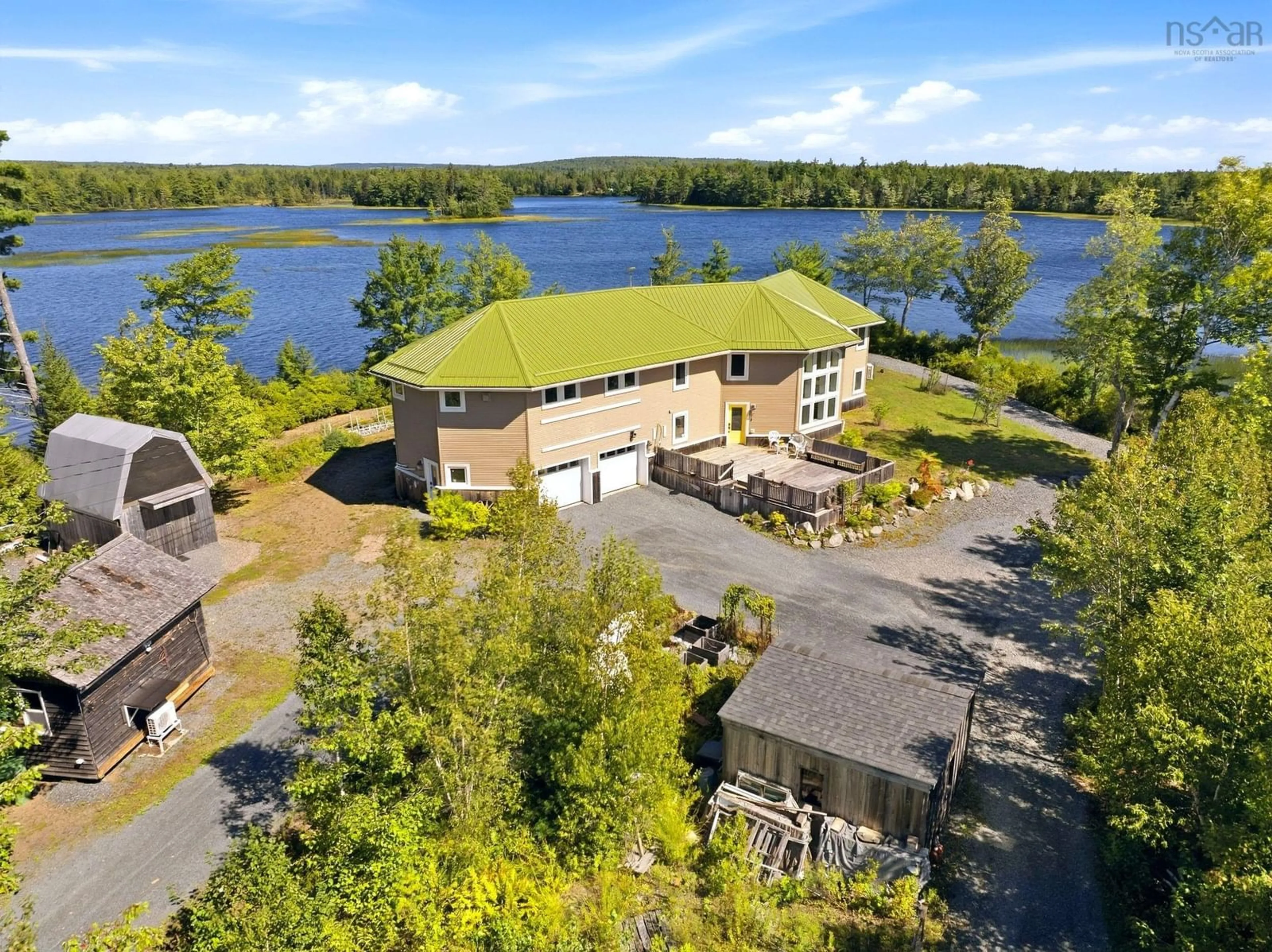 A pic from outside/outdoor area/front of a property/back of a property/a pic from drone, water/lake/river/ocean view for 132 Keddy Rd, Cooks Brook Nova Scotia B0N 1X0