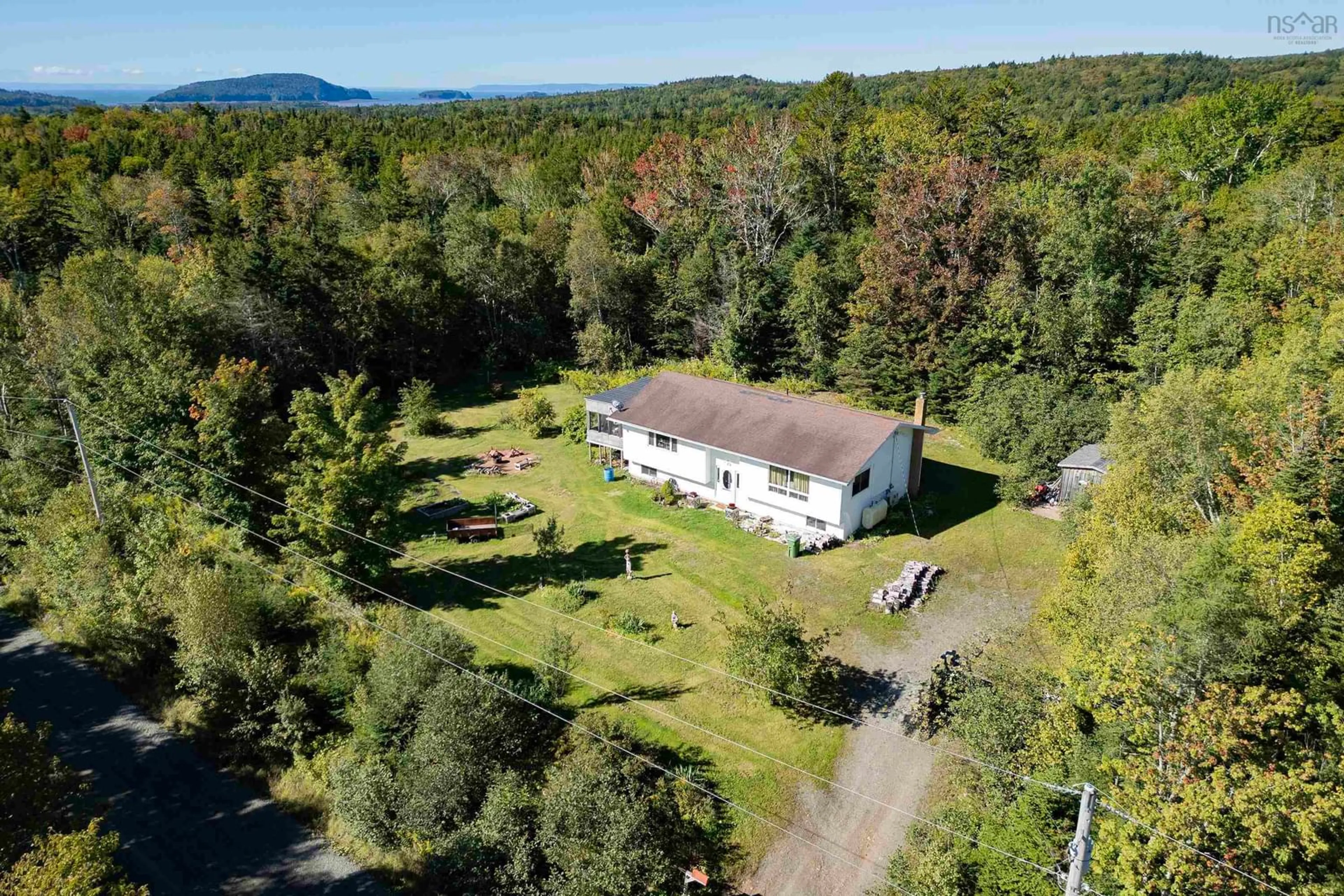 A pic from outside/outdoor area/front of a property/back of a property/a pic from drone, unknown for 429 New Brittain Rd, Five Islands Nova Scotia B0M 1K0