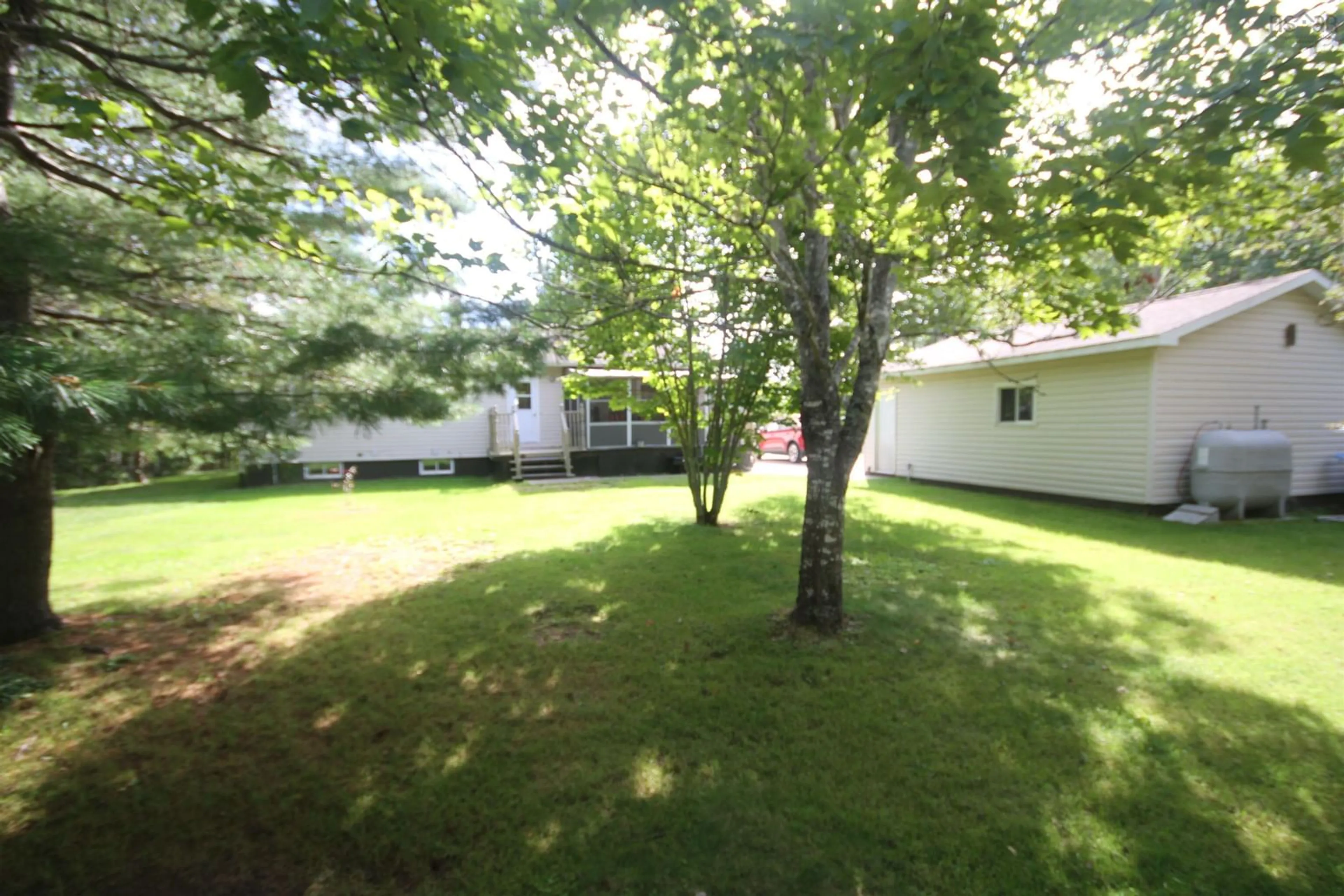 Patio, forest/trees view for Highway 320 #910, Lennox Passage Nova Scotia B0E 1V0