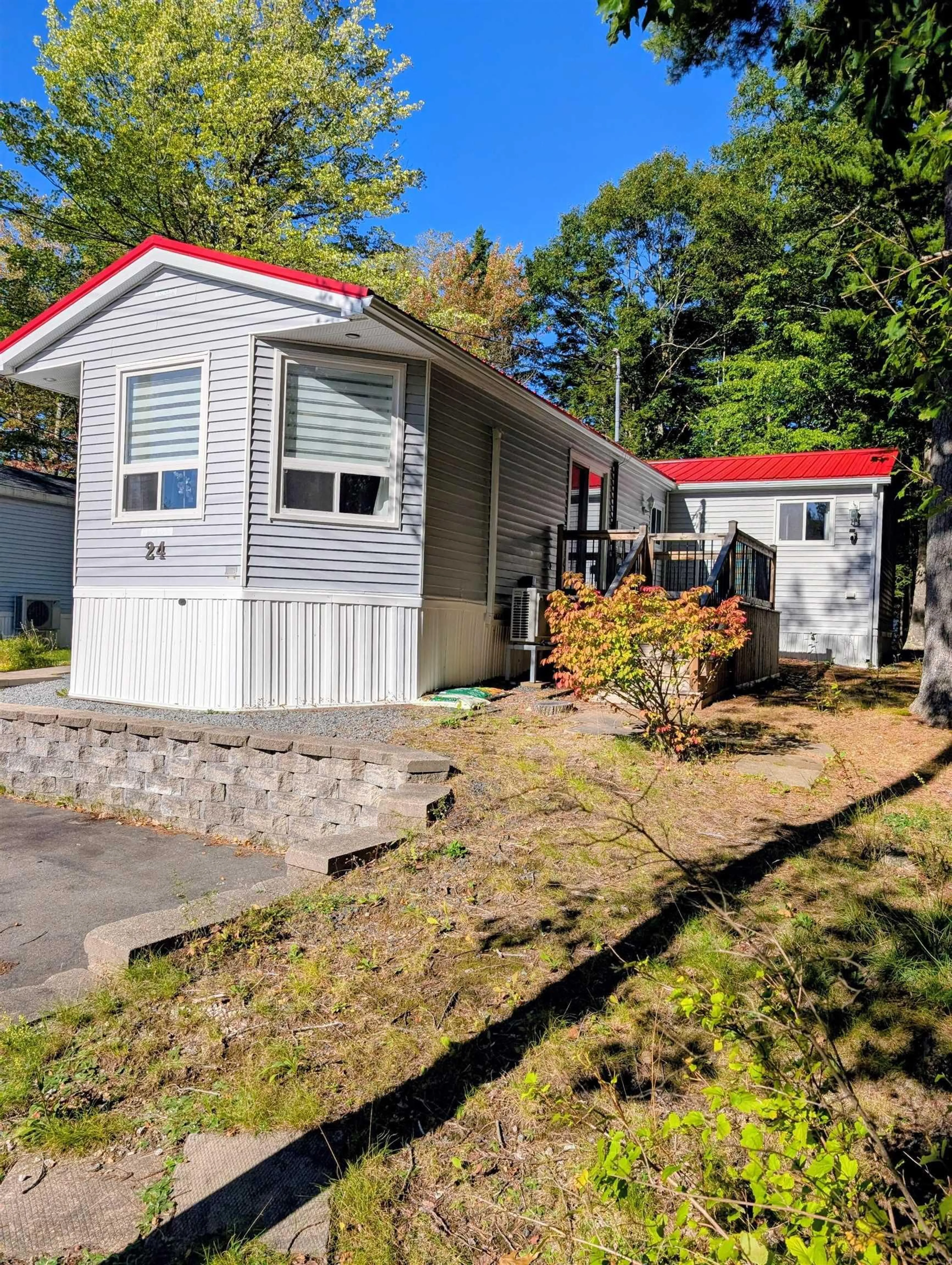 Home with vinyl exterior material, street for 24 Autumn St, Bridgewater Nova Scotia B4V 3Z9