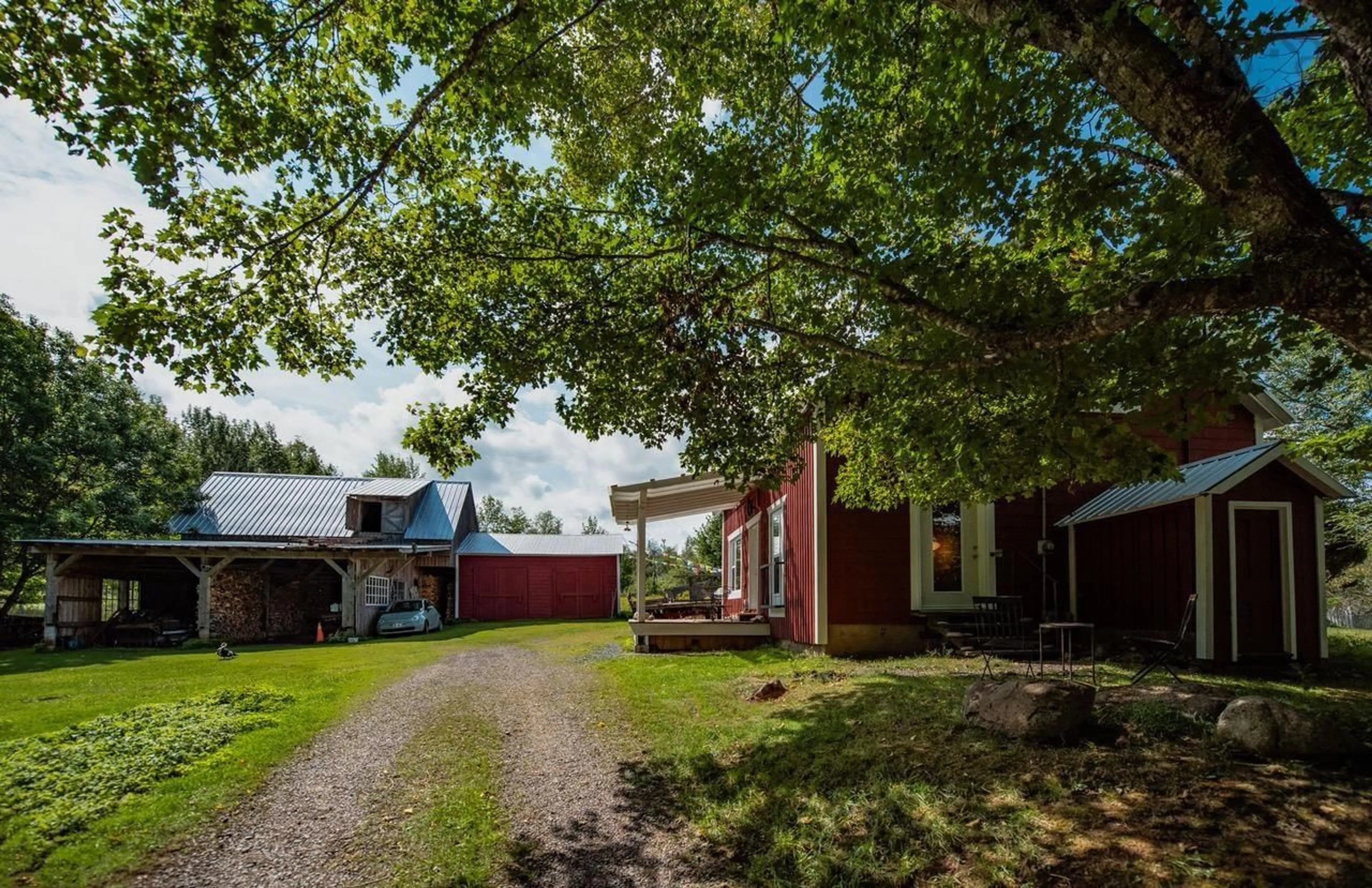 A pic from outside/outdoor area/front of a property/back of a property/a pic from drone, street for 3082 Balmoral Rd, Earltown Nova Scotia B0K 1V0
