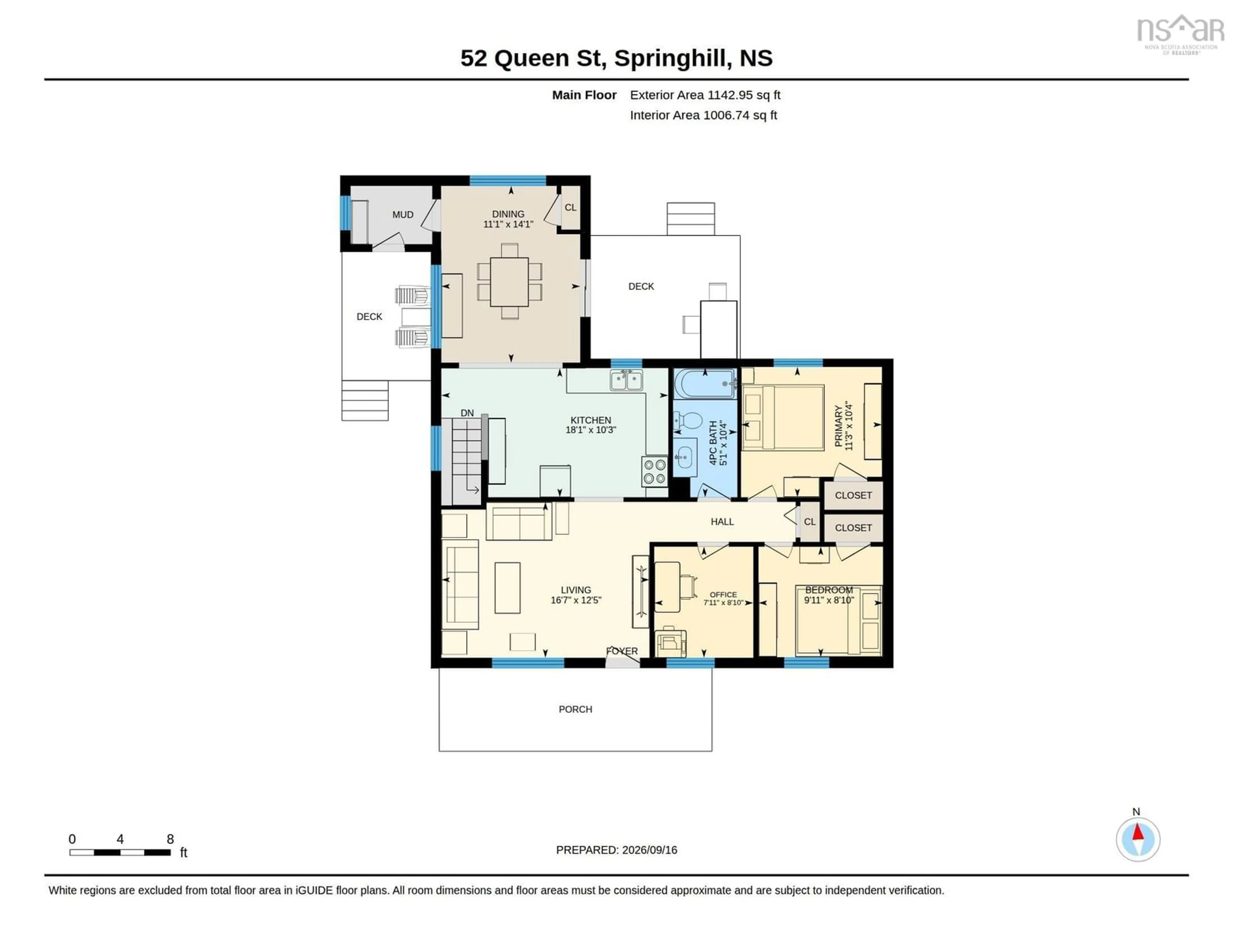 Floor plan for 52 Queen St, Springhill Nova Scotia B0M 1X0