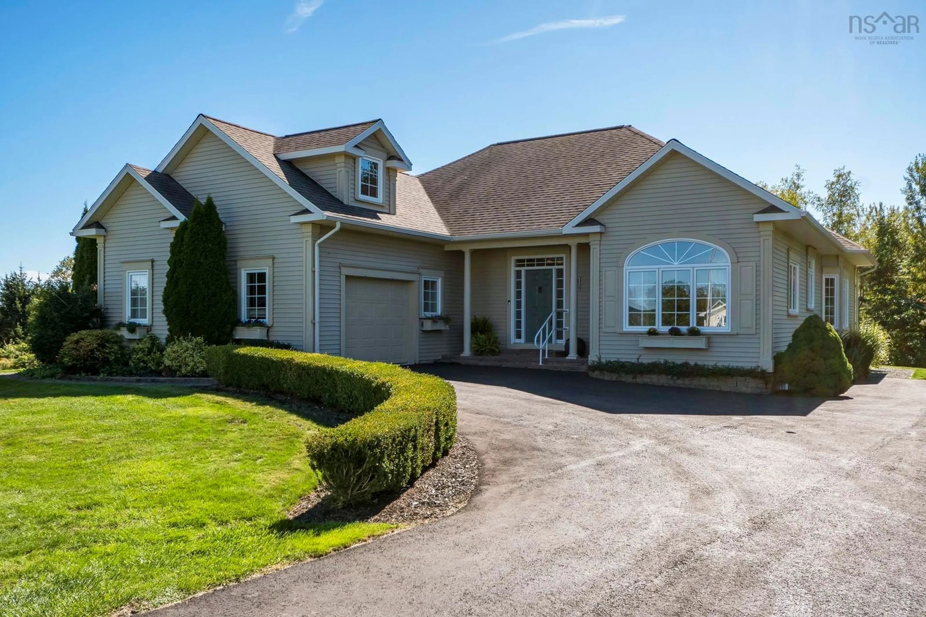 Home with vinyl exterior material, street for 35 Deer Haven Dr, Kentville Nova Scotia B4N 0B8