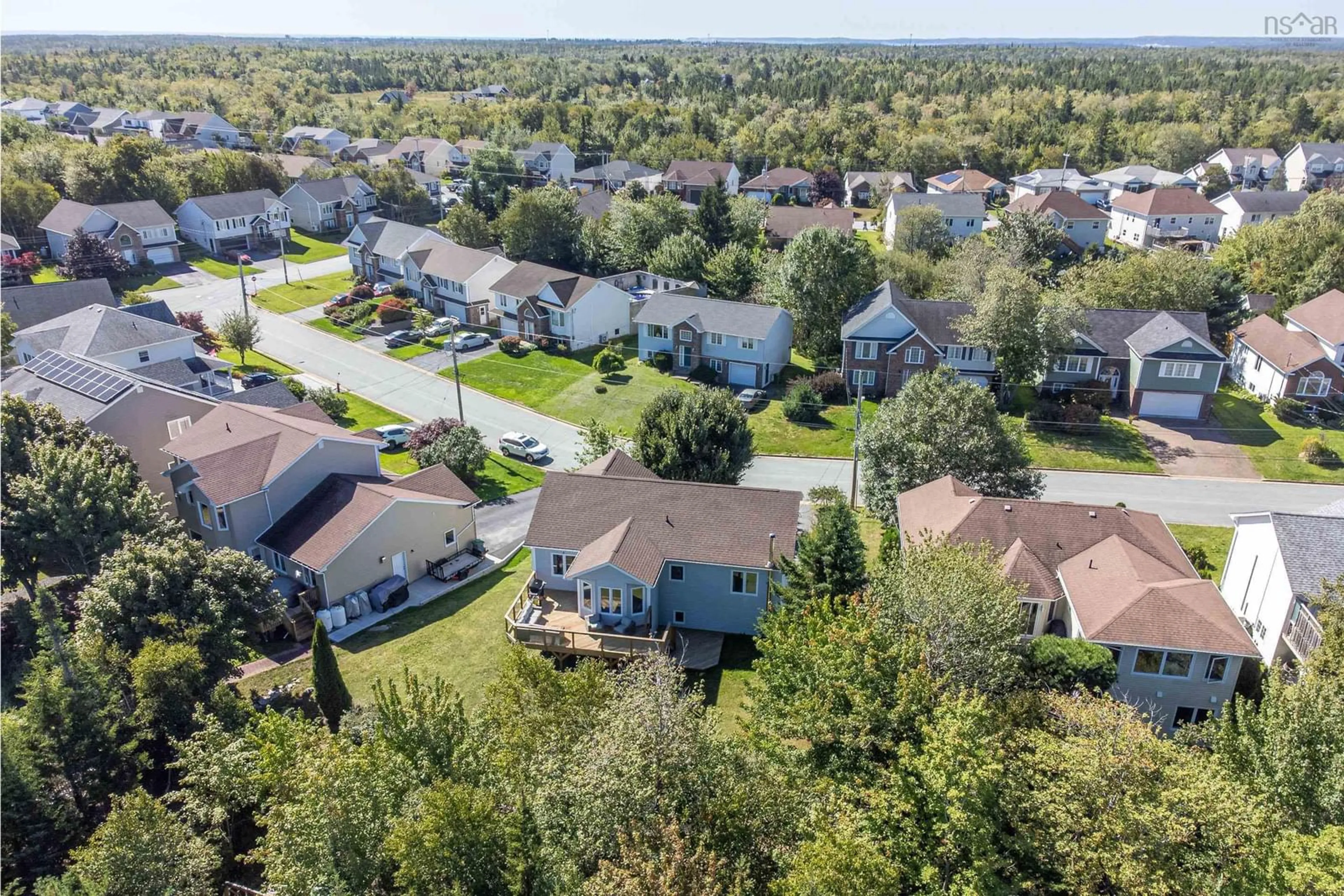 A pic from outside/outdoor area/front of a property/back of a property/a pic from drone, street for 50 Parkedge Cres, Cole Harbour Nova Scotia B2V 2V1