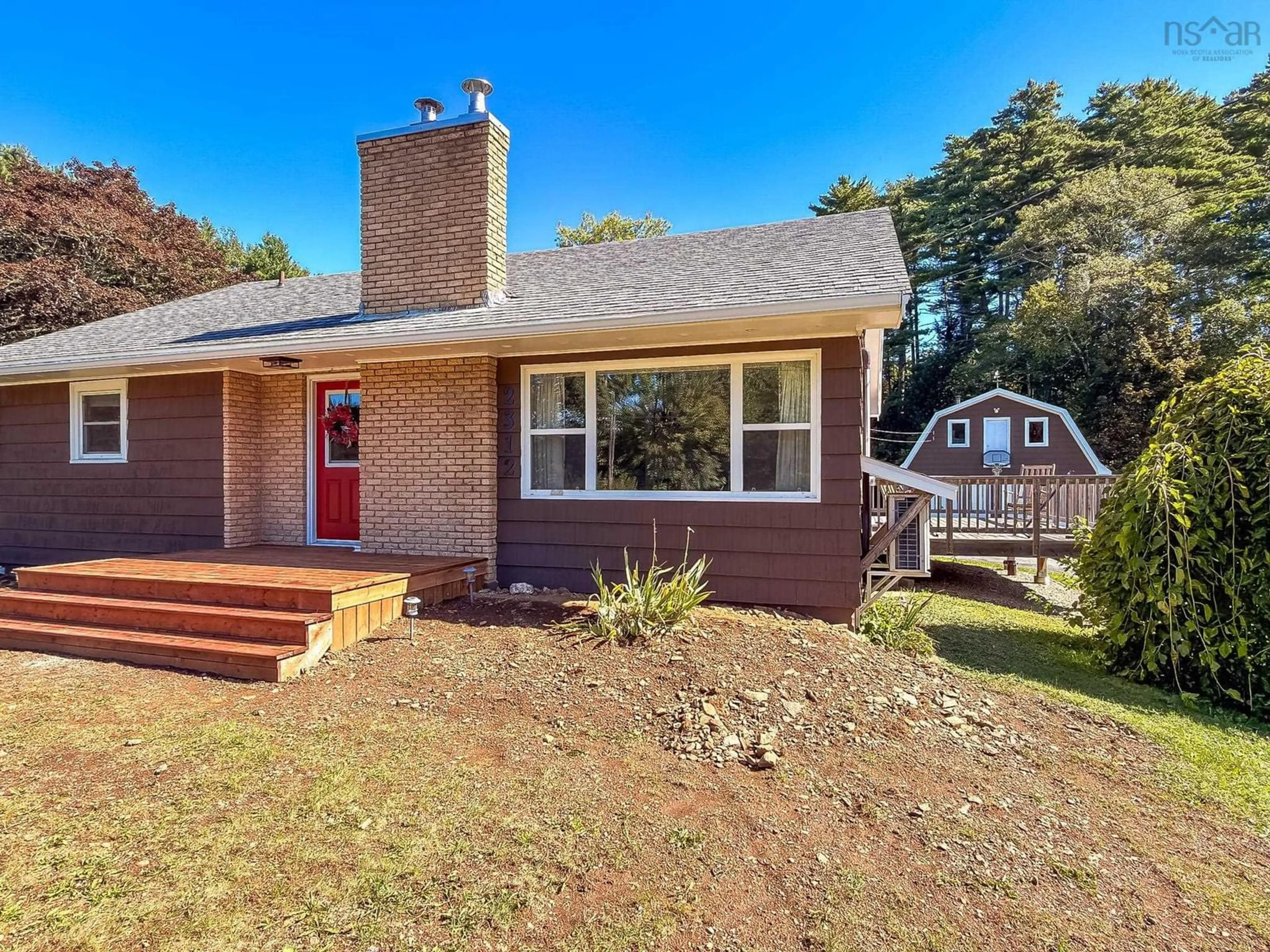 Home with brick exterior material, street for 2312 Highway 10, West Northfield Nova Scotia B4V 5C5