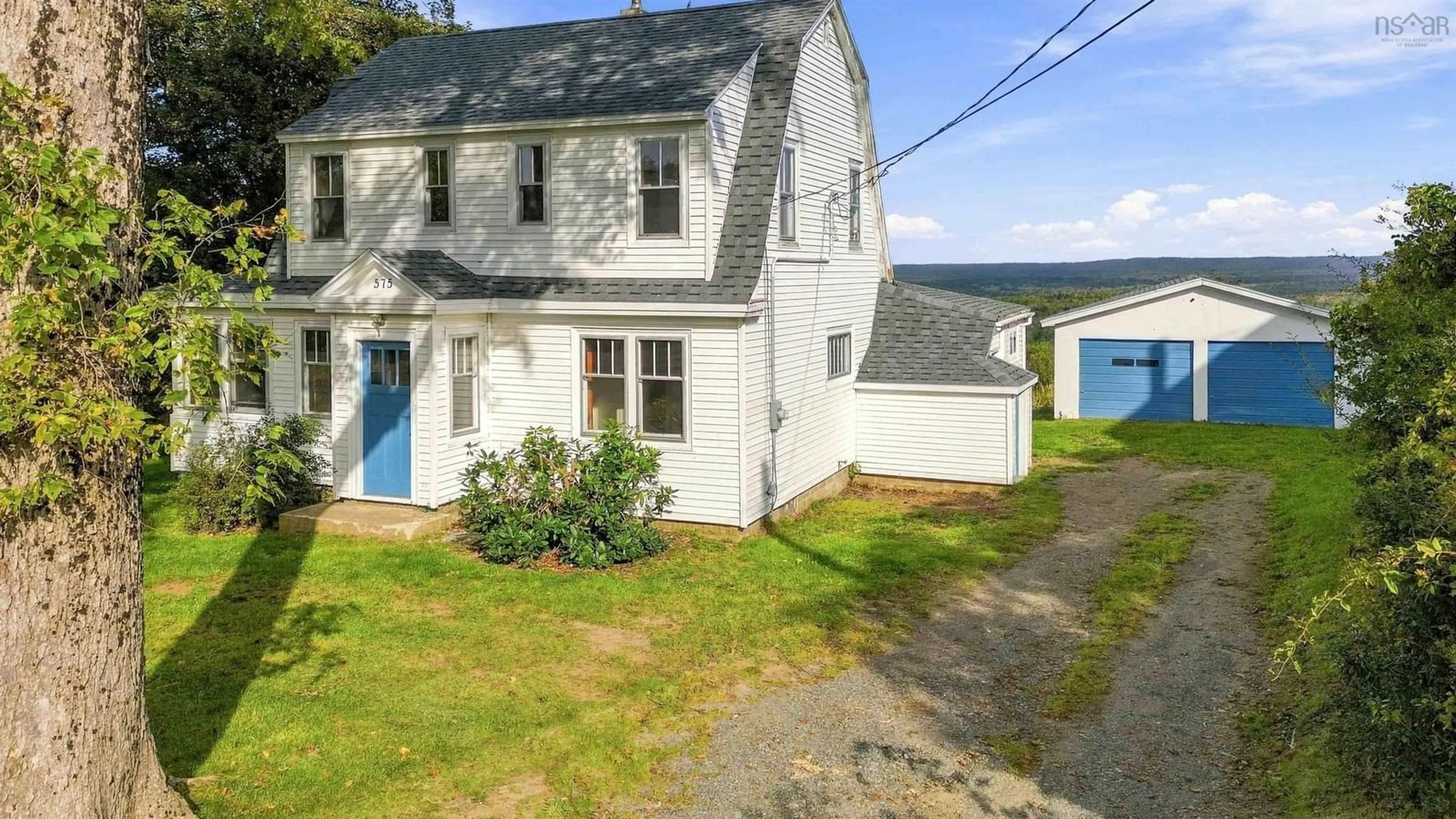 A pic from outside/outdoor area/front of a property/back of a property/a pic from drone, street for 575 Marshalltown Rd, Marshalltown Nova Scotia B0V 1A0