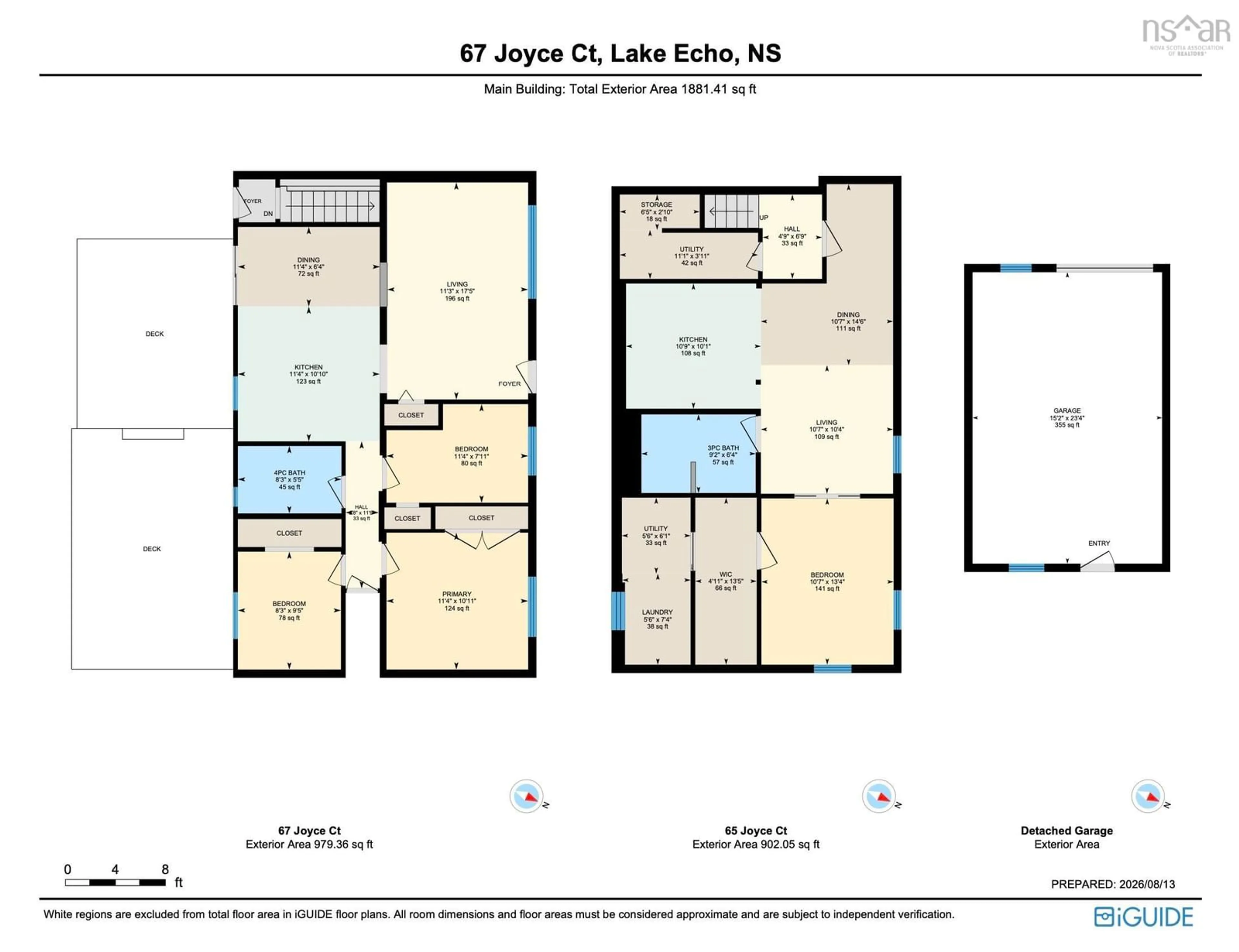 Floor plan for 65/67 Joyce Crt, Lake Echo Nova Scotia B3E 1A8