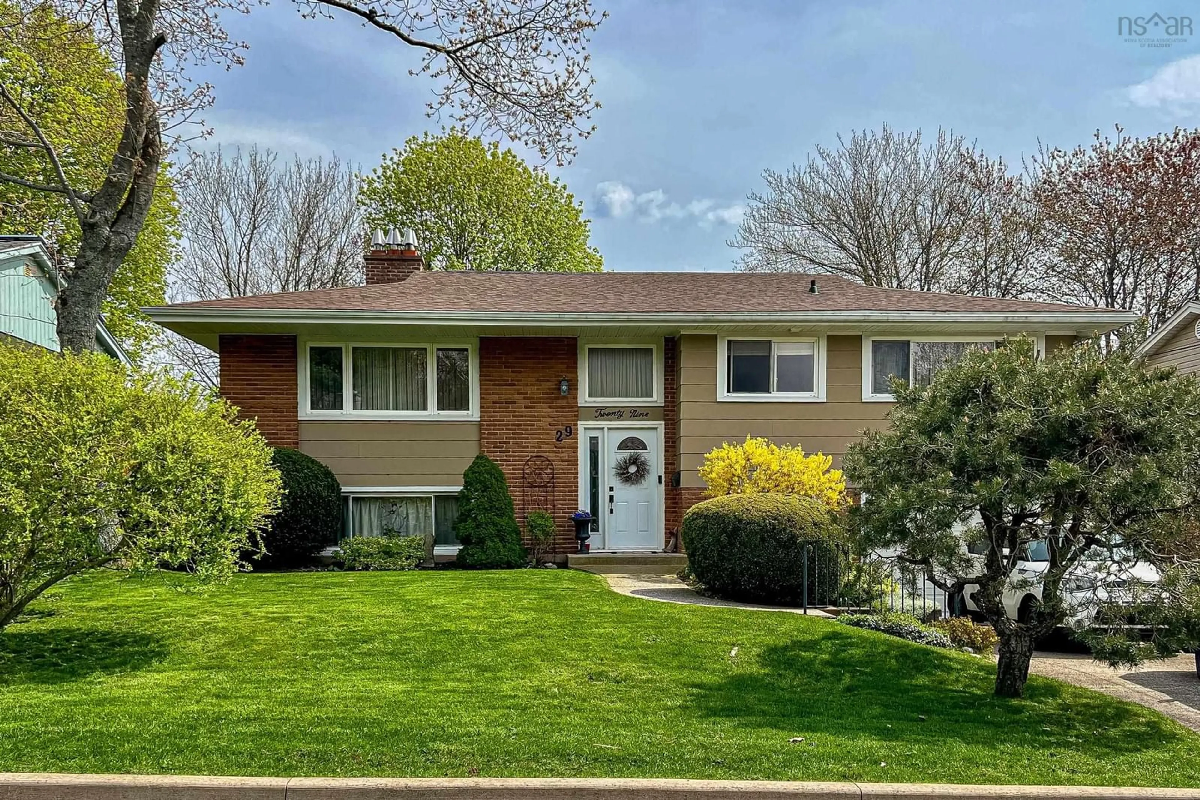 Home with brick exterior material, street for 29 Landrace Cres, Dartmouth Nova Scotia B2W 2P8