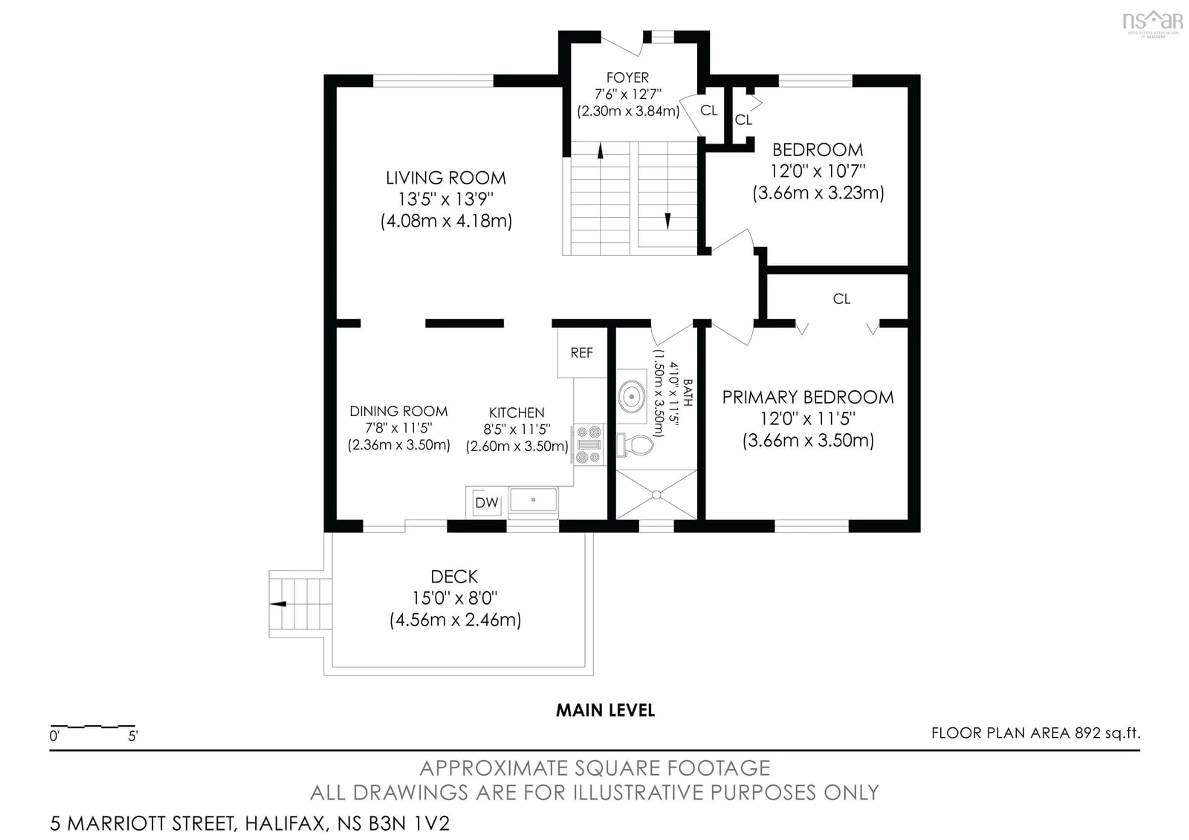 Floor plan for 5 Marriott St, Halifax Regional Municipality Nova Scotia B3N 1V2