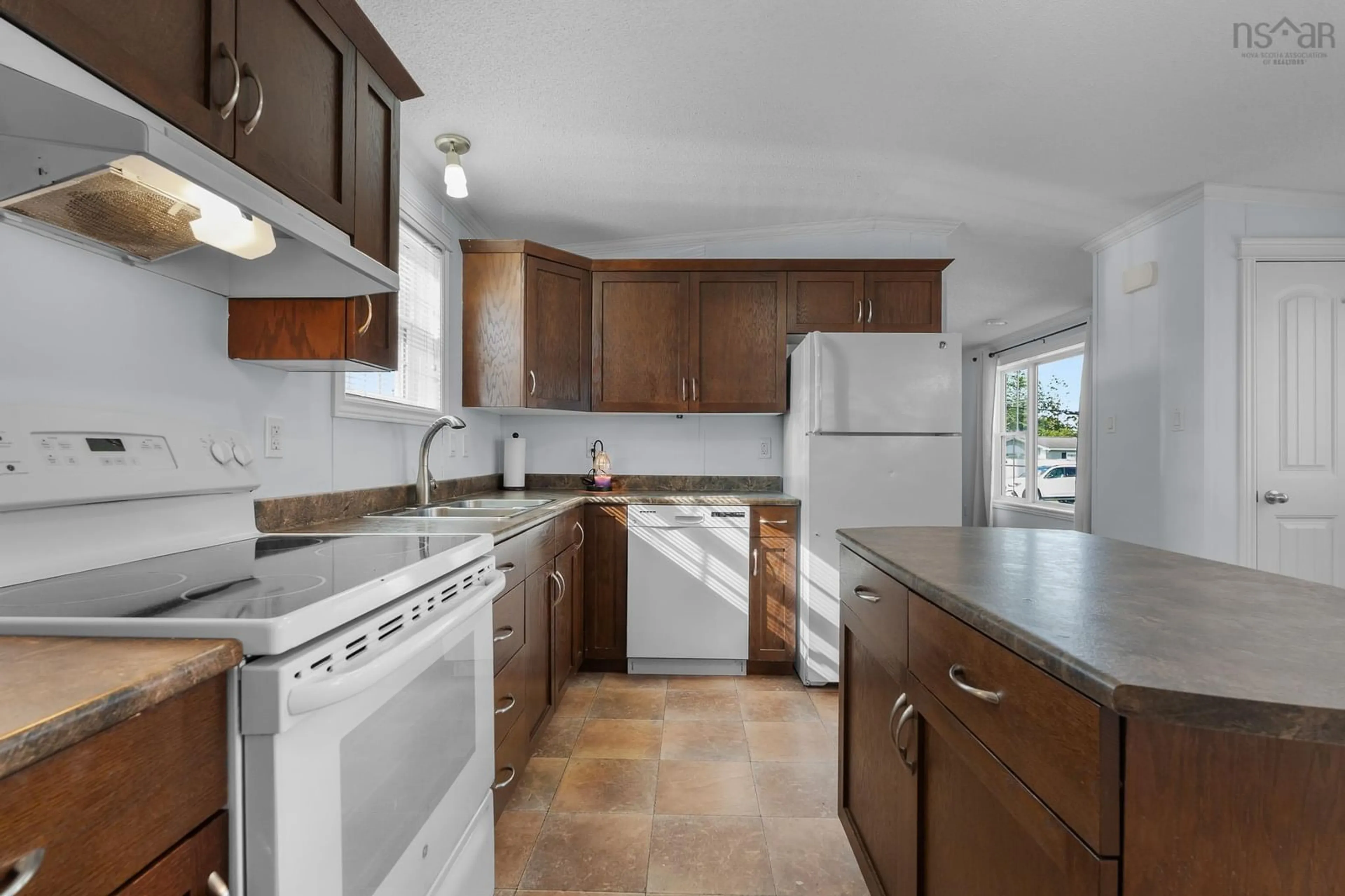 Standard kitchen, ceramic/tile floor for 32 Davis Dr, South Uniacke Nova Scotia B0N 1Z0
