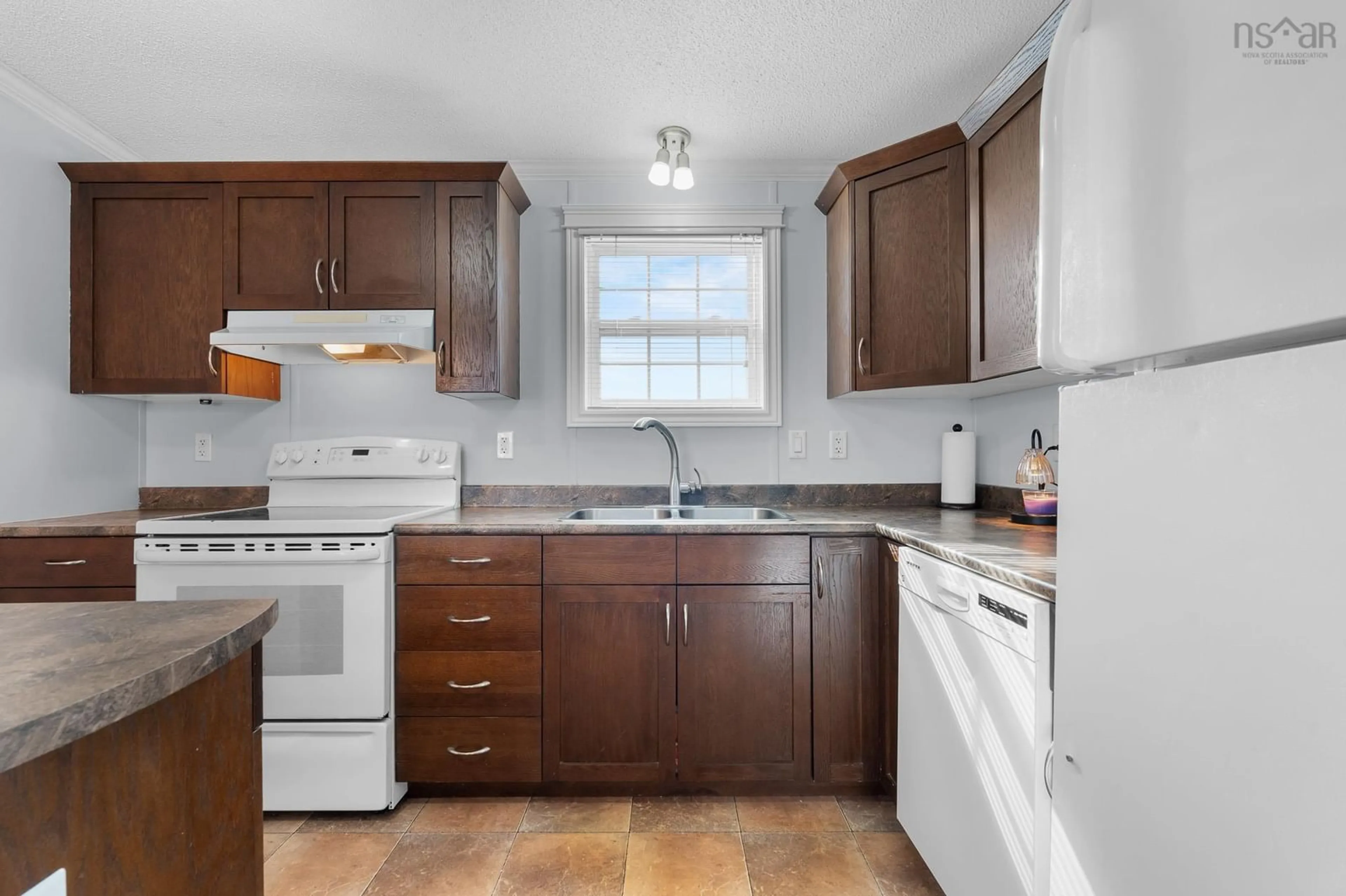 Standard kitchen, ceramic/tile floor for 32 Davis Dr, South Uniacke Nova Scotia B0N 1Z0