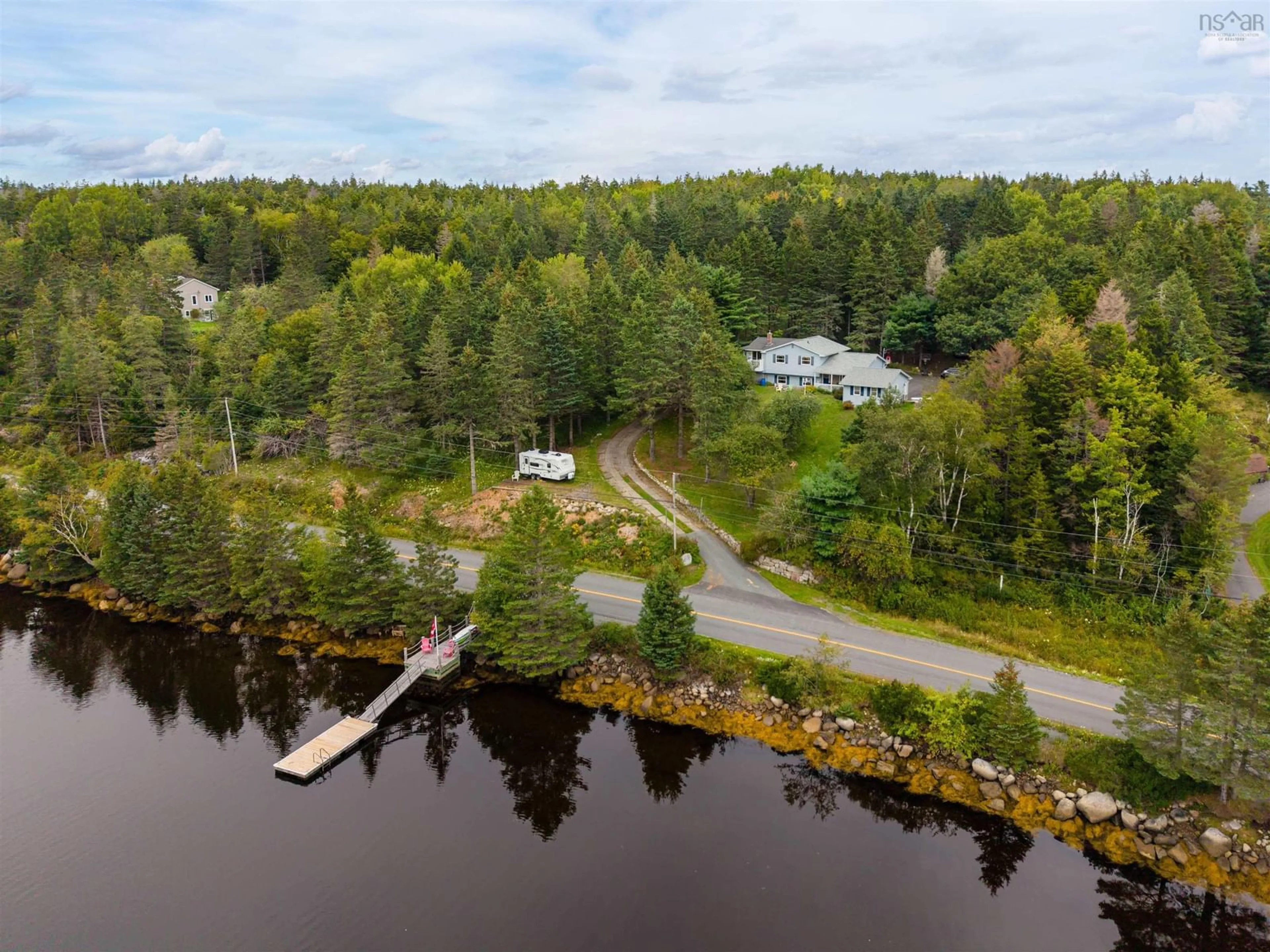 A pic from outside/outdoor area/front of a property/back of a property/a pic from drone, water/lake/river/ocean view for 87 Indian Point Rd, Glen Haven Nova Scotia B3Z 2S1