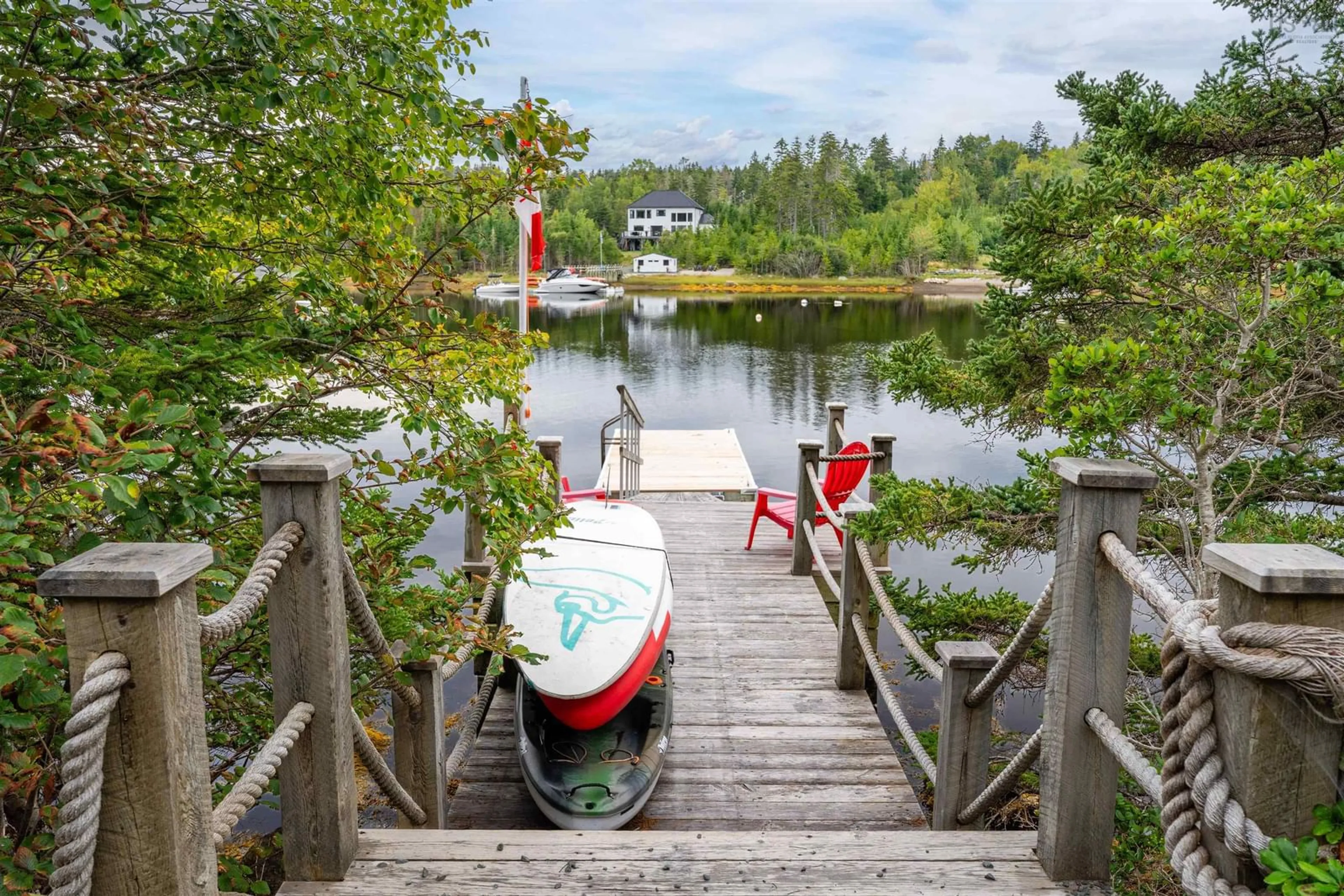 Patio, water/lake/river/ocean view for 87 Indian Point Rd, Glen Haven Nova Scotia B3Z 2S1