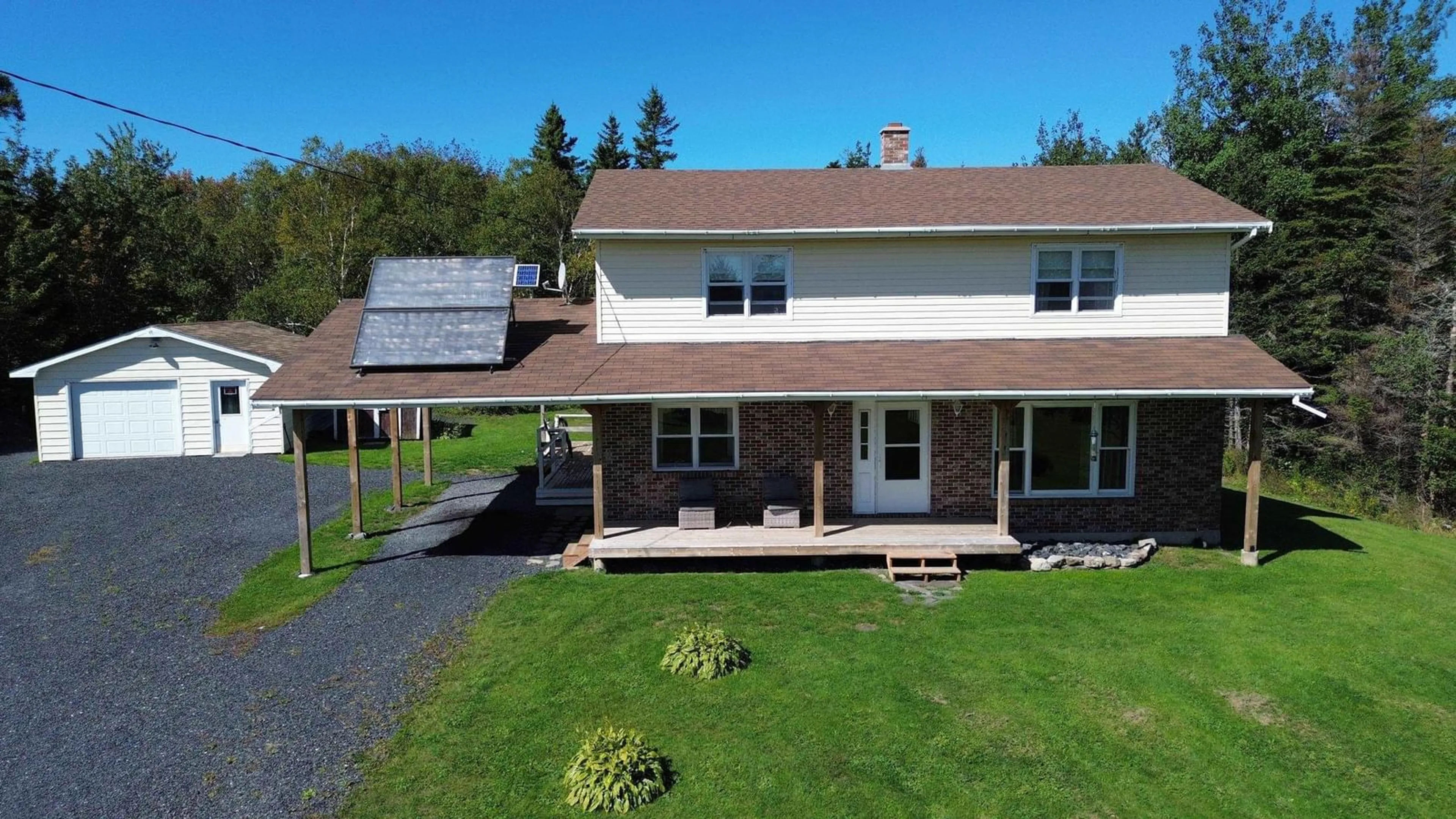 A pic from outside/outdoor area/front of a property/back of a property/a pic from drone, building for 22 Annie Troy Lane, Troy Nova Scotia B9A 3R4