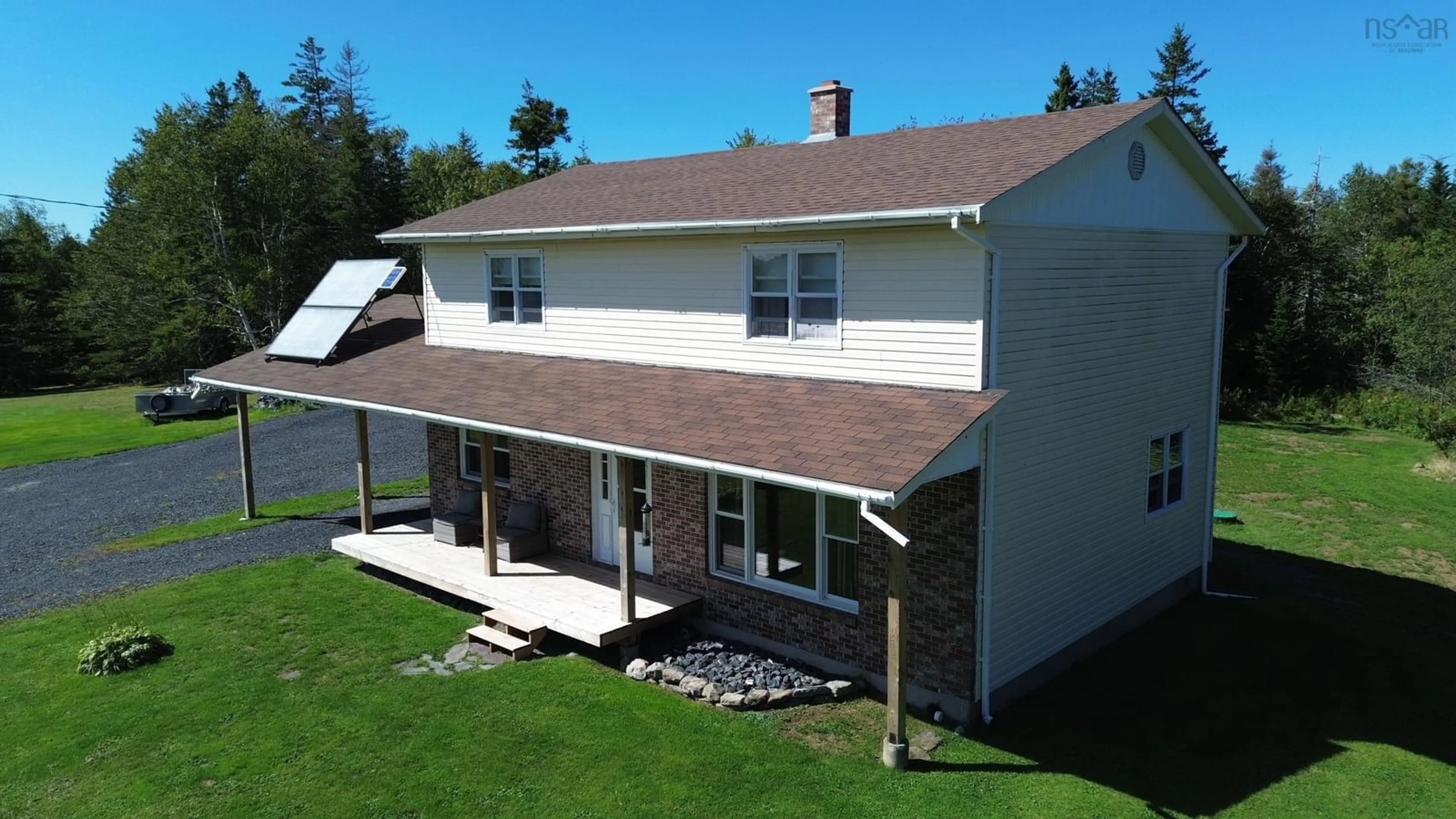 A pic from outside/outdoor area/front of a property/back of a property/a pic from drone, building for 22 Annie Troy Lane, Troy Nova Scotia B9A 3R4